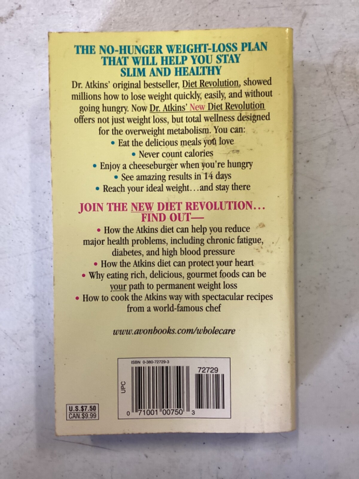 Dr. Atkins’ New Diet Revolution – Mass Market Paperback – Acceptable