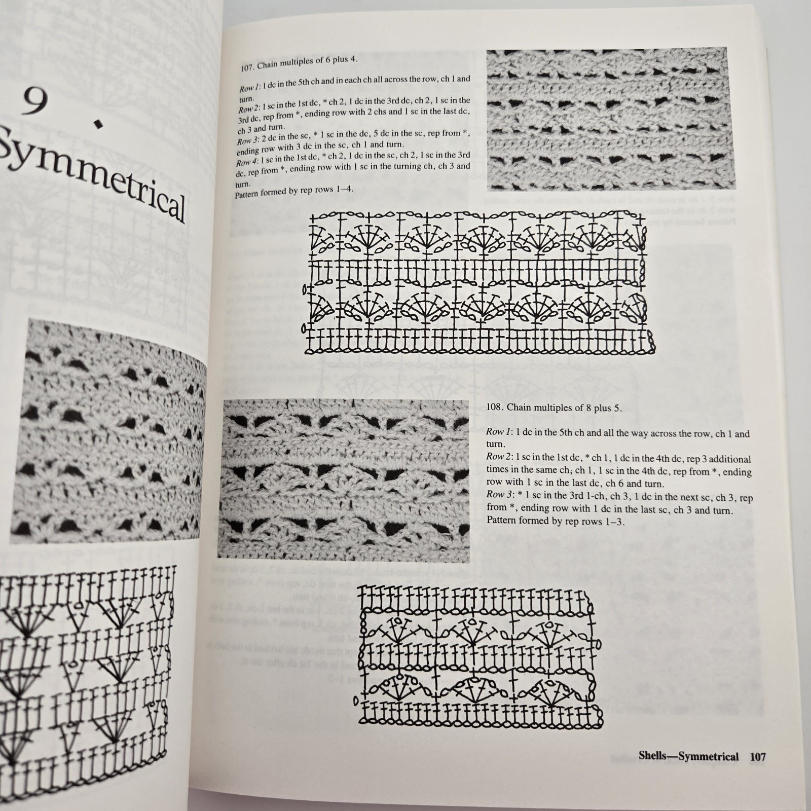Lot of 2 Crochet Books by Linda P Schapper 1985 & 1987 Stitch Designs, Blocks
