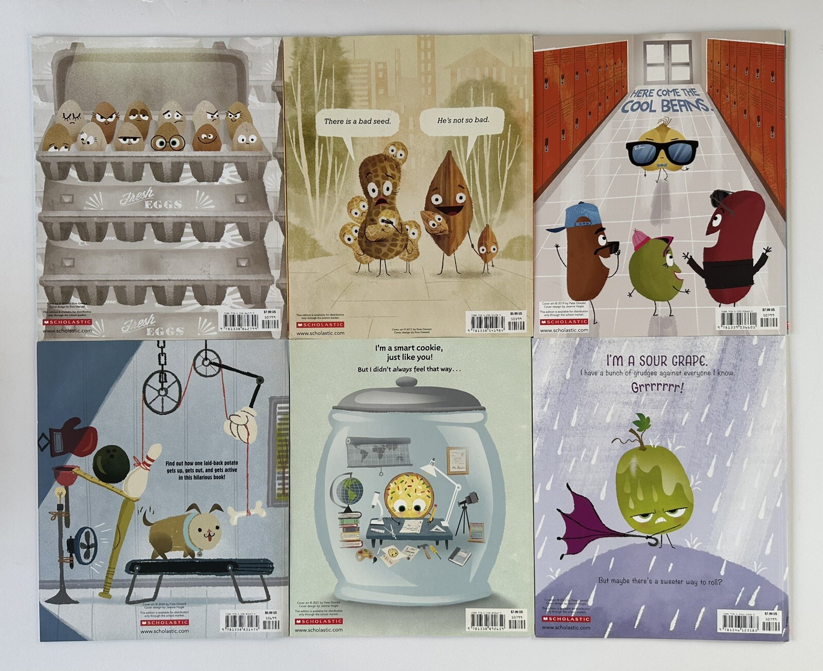 Good Egg-Bad Seed-Cool Bean-Couch Potato-Smart Cookie-Sour Grape Paperback Set 6