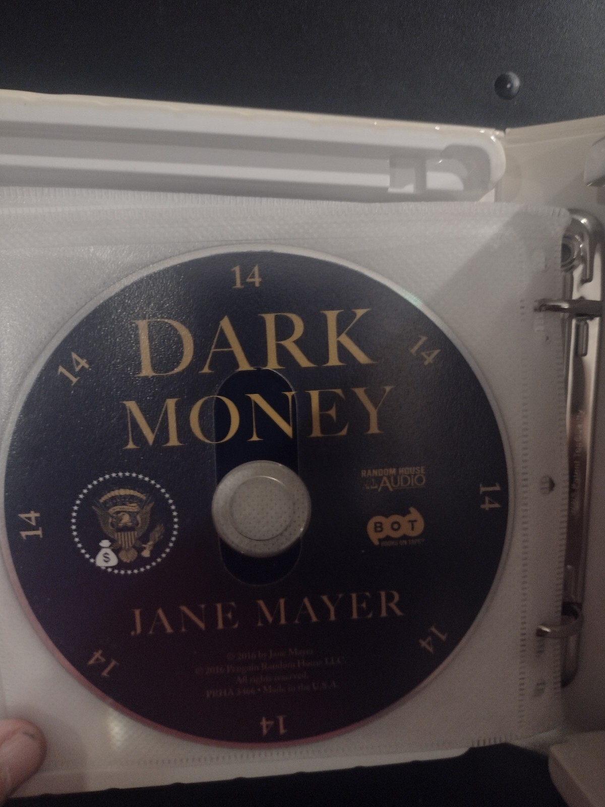 Dark Money The Hidden History of the Billionaires Jane Mayer Book On 14 CD’s VG