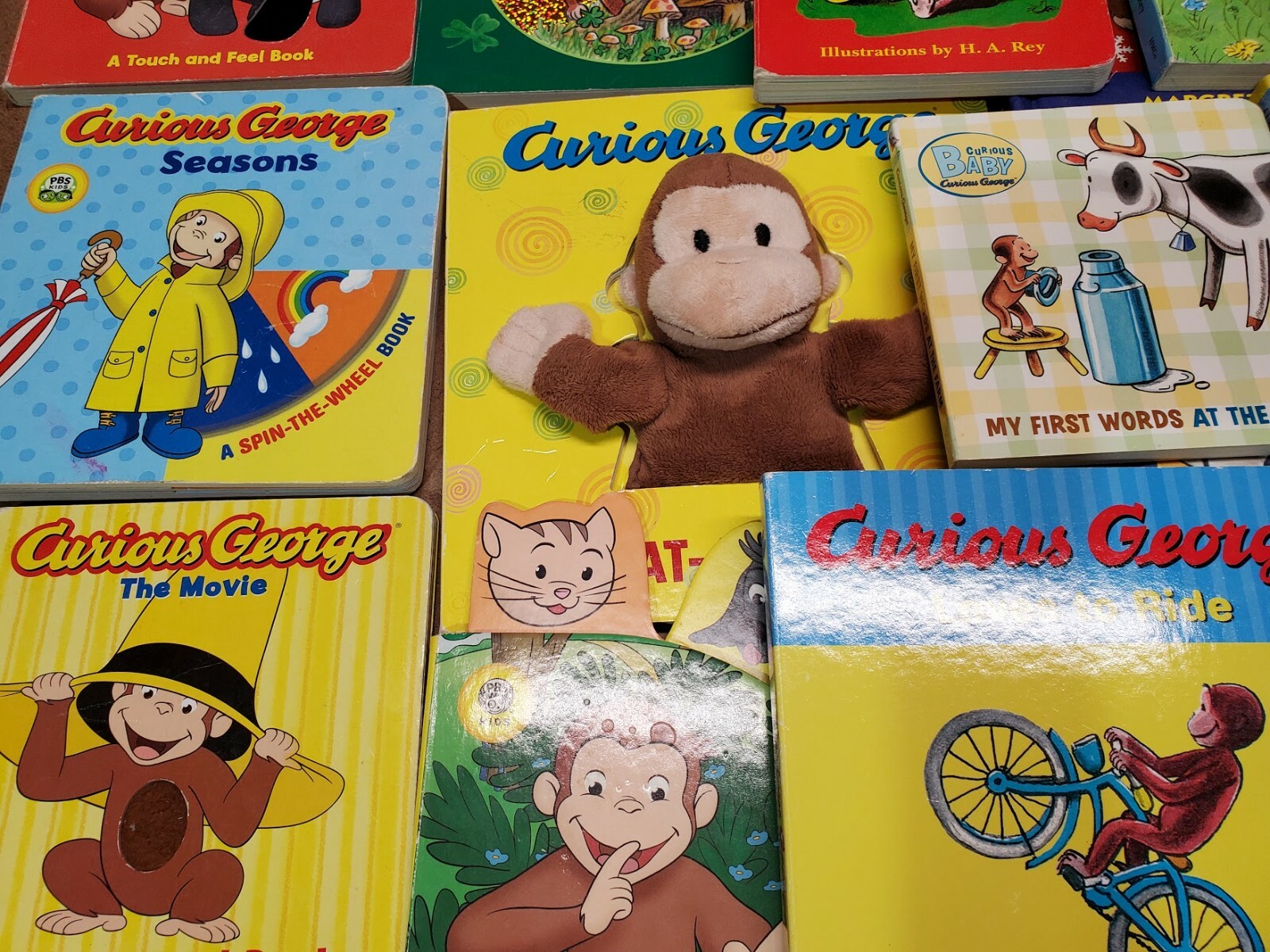 Lot of 10 CURIOUS GEORGE Board Books by Margret & H. A. Rey “Random Mix”