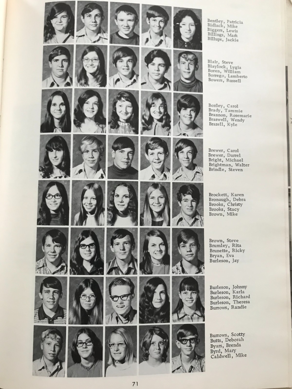 1973 The Round-Up Crockett Junior High School Yearbook, Odessa, Texas