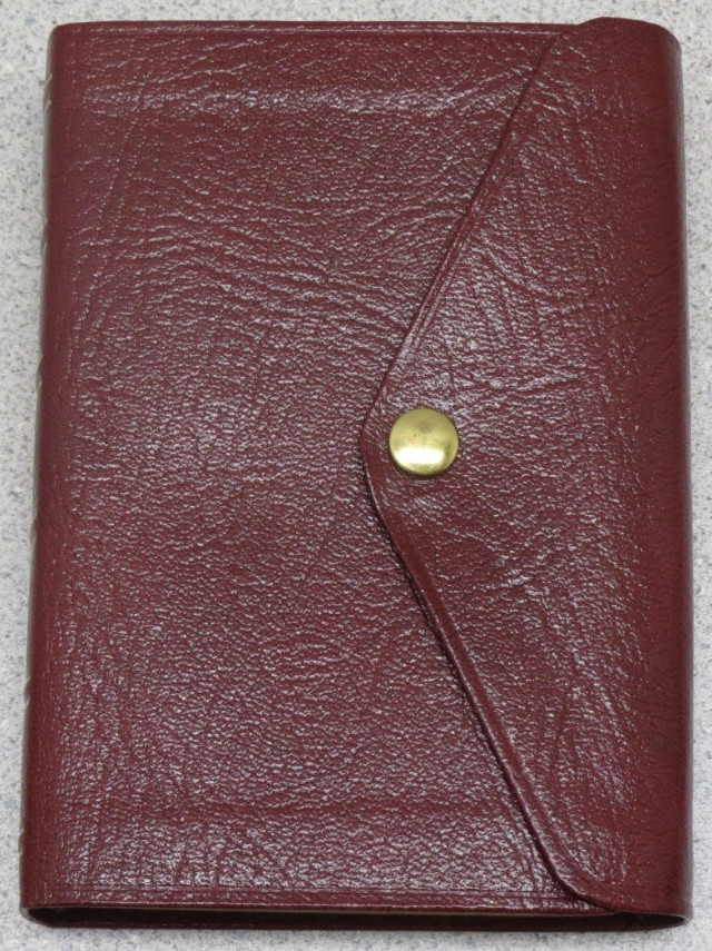 Holy Bible KJV Holman 1989 – Bonded Leather – Button Snap – Burgundy Verse Ref