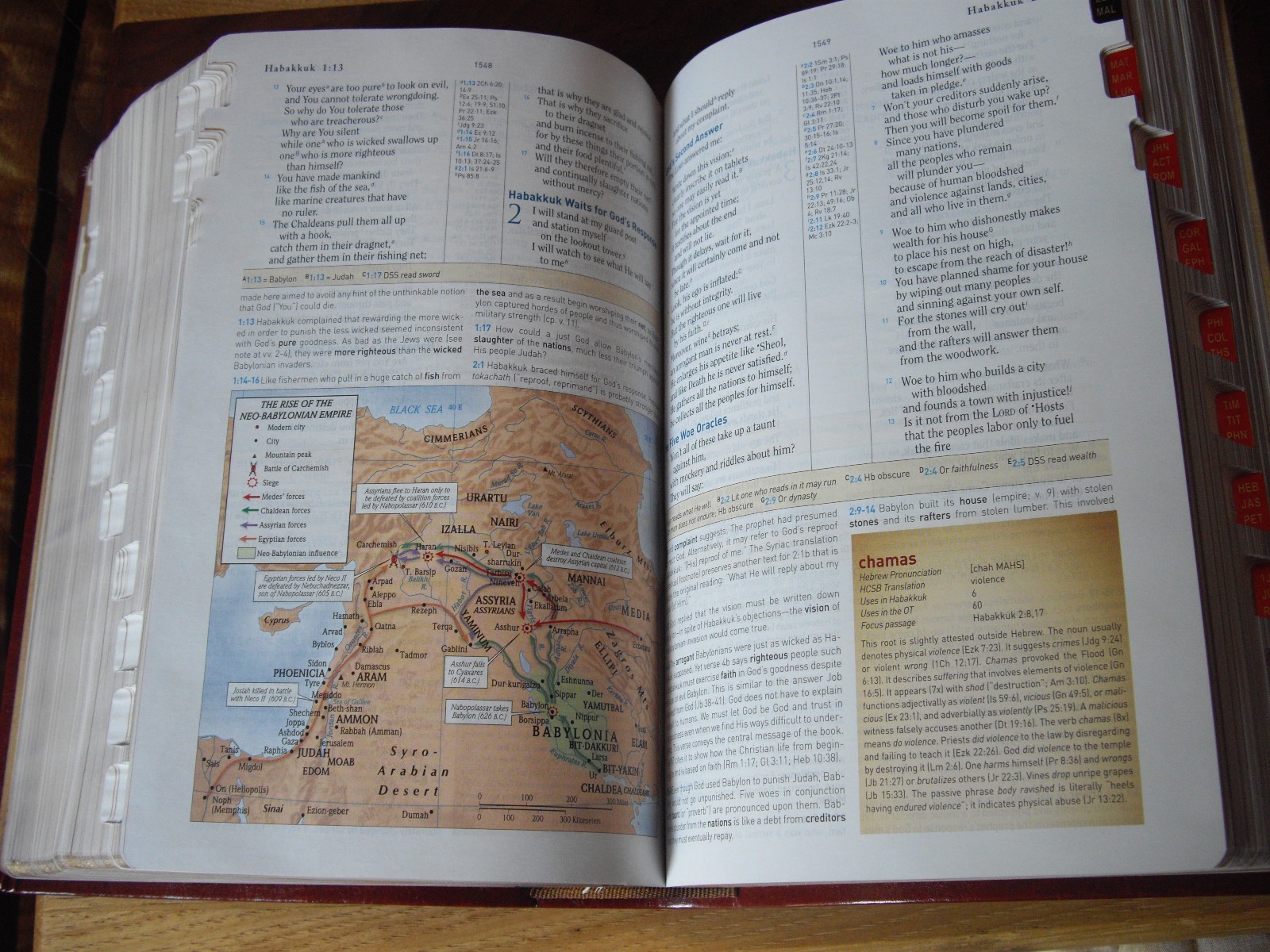Brown Simulated Leather (LeatherTouch) HCSB Study Bible Personal Size CSB