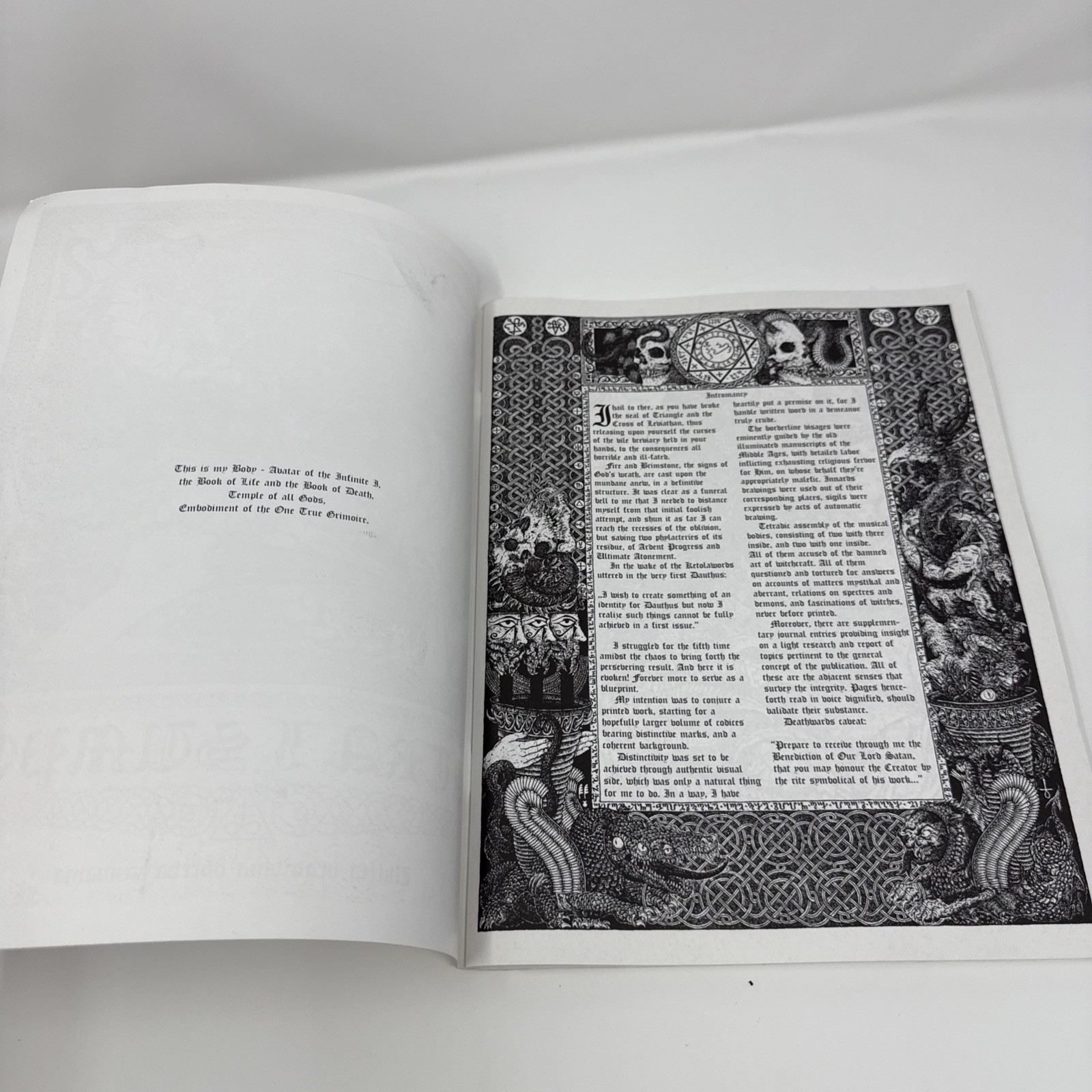 VATRA I SUMPOR Black War Death Metal Occult Satanic Art Zine Book Proclamation