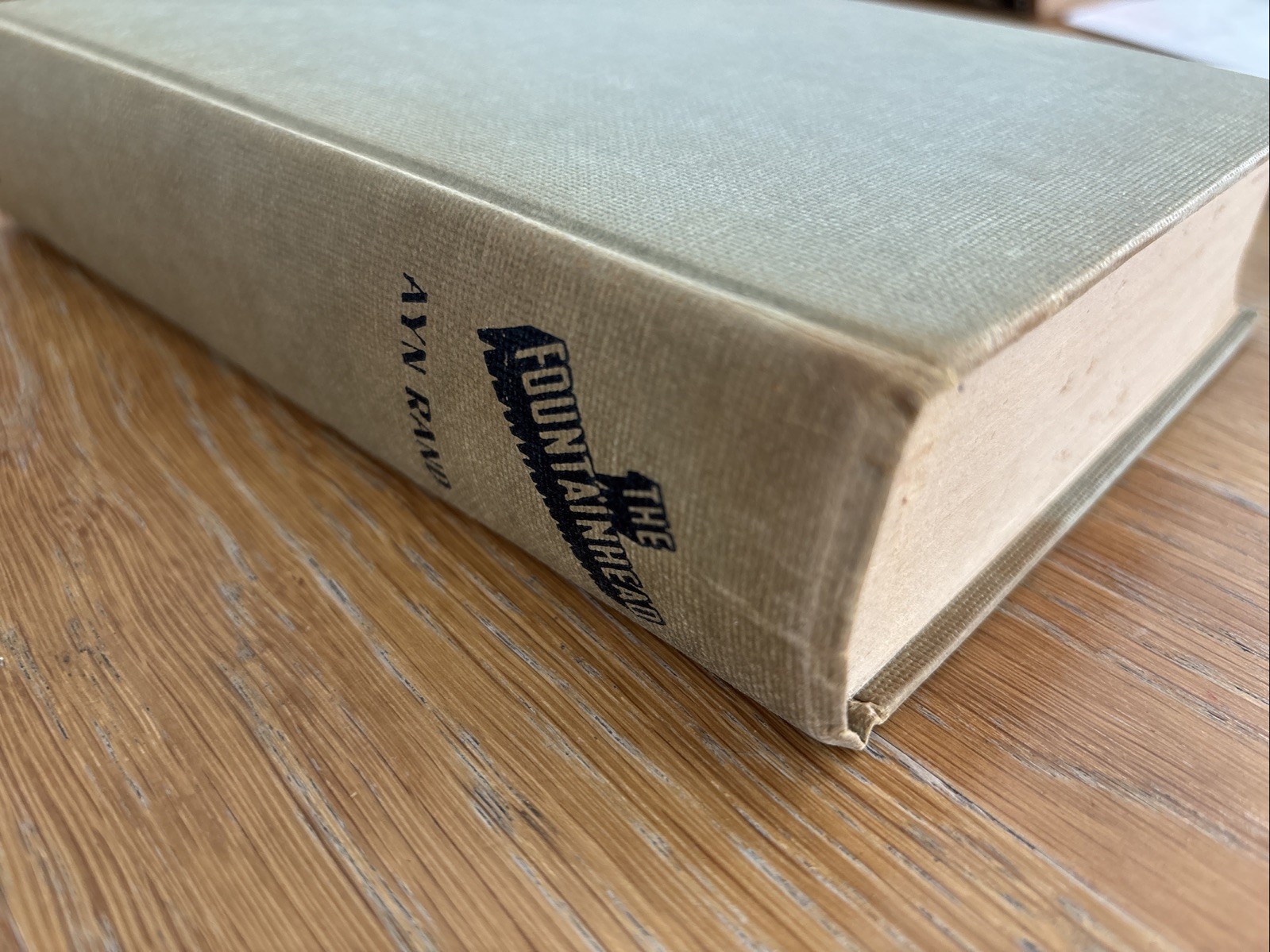 THE FOUNTAINHEAD Ayn Rand Vintage 1943 HC DJ Early Ed. Bobbs Merrill Book Errors