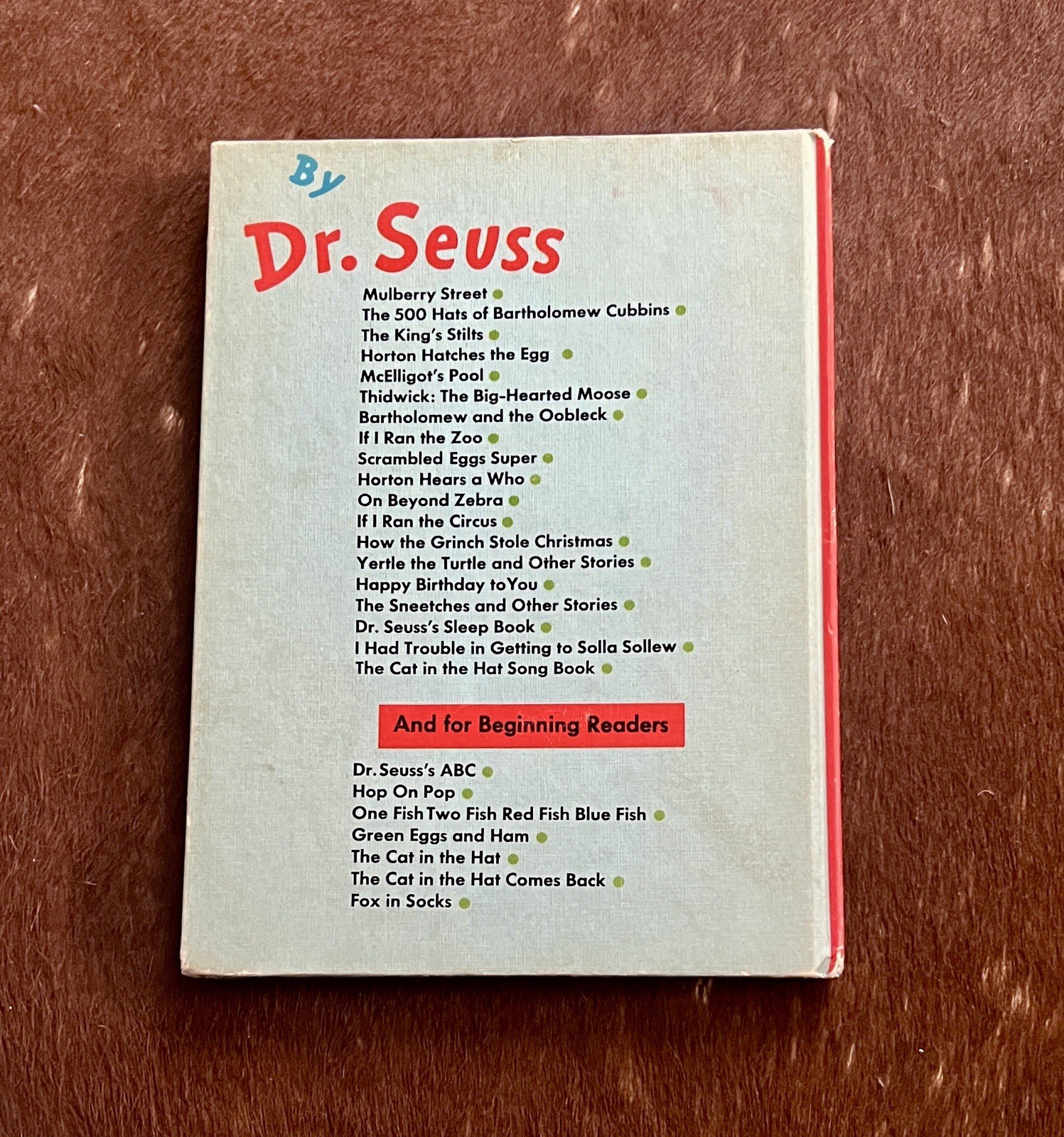 Dr. Seuss Happy Birthday To You! Vintage Hardcover Book 1959 Retro Illustration
