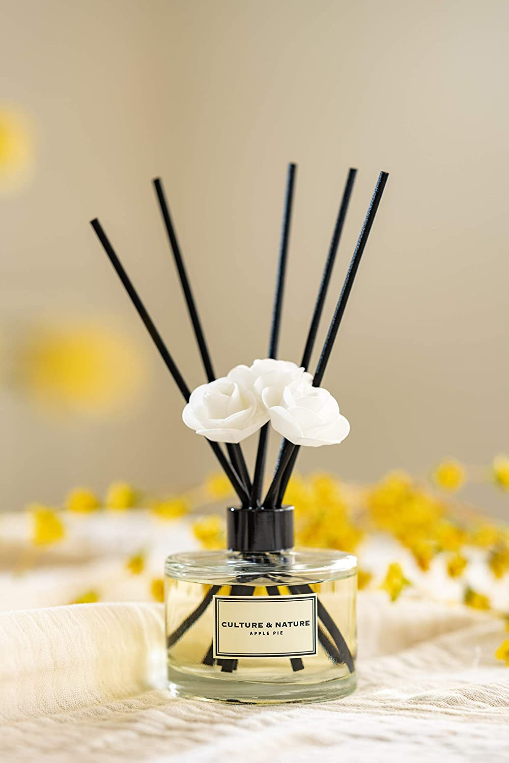 Reed Diffuser Set 6.7oz Clean Cotton Scented with Sticks Home Fragrance