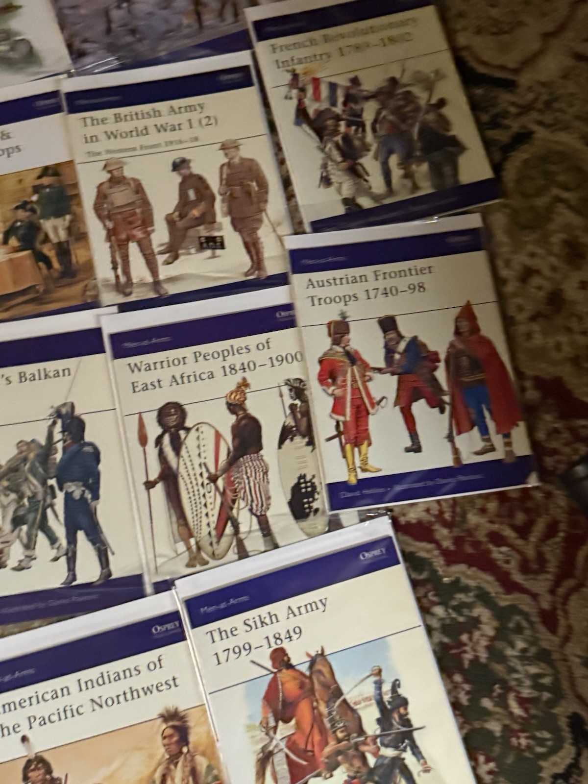 Osprey Men-at-Arms Various Series Illustrated Military War Book Lot of 69