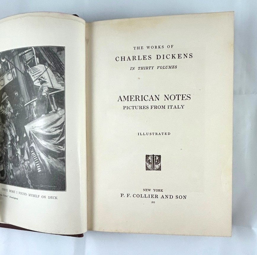 5 Books of WORKS OF CHARLES DICKENS 1911 Collier & Son