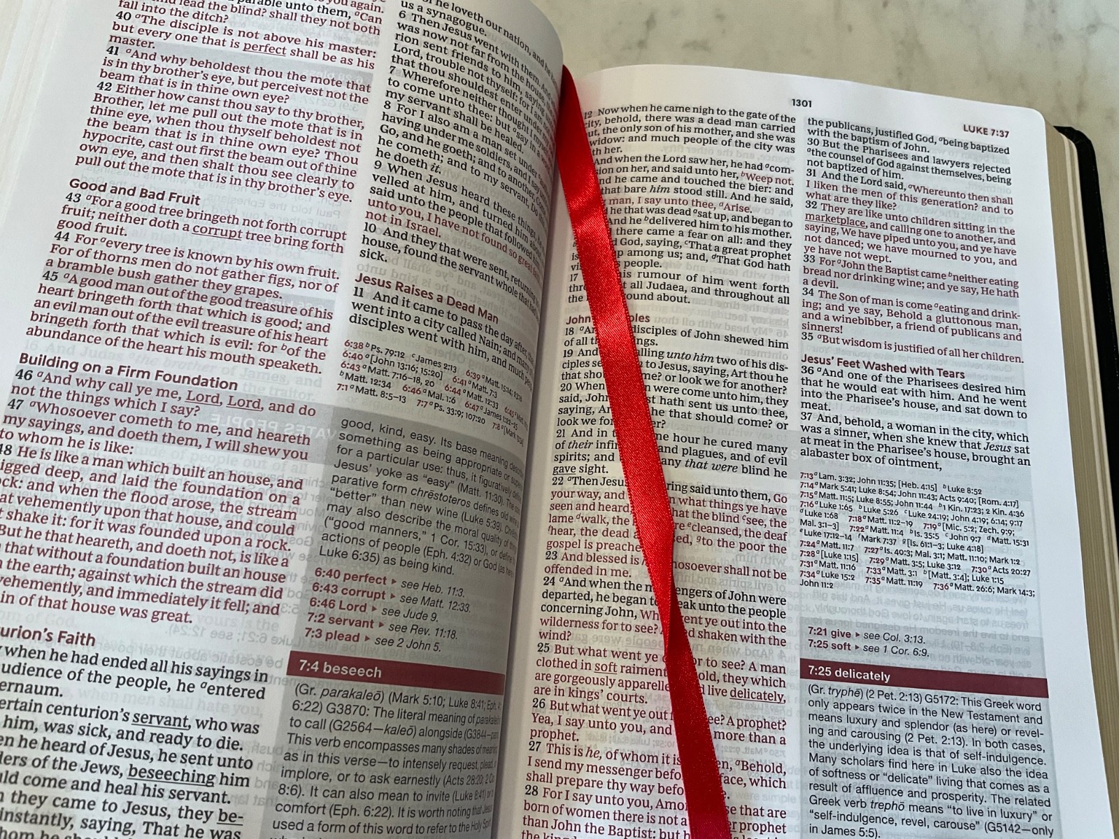 KJV Word Study Reference Bible 2023 Black Leather-Soft SEALED