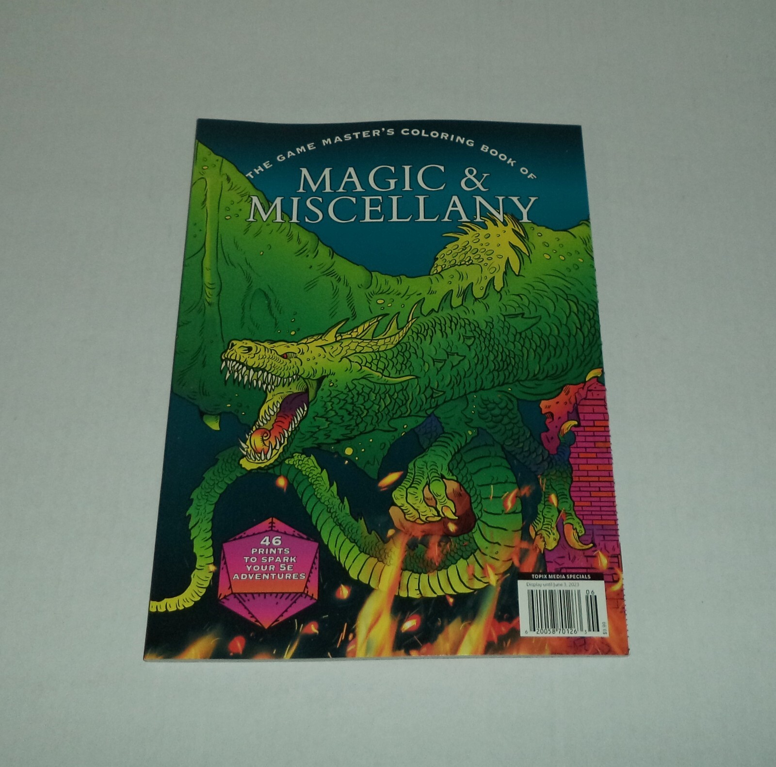 The Game Master’s Coloring Book Of Magic & Miscellany *NEW* Dragons Skulls