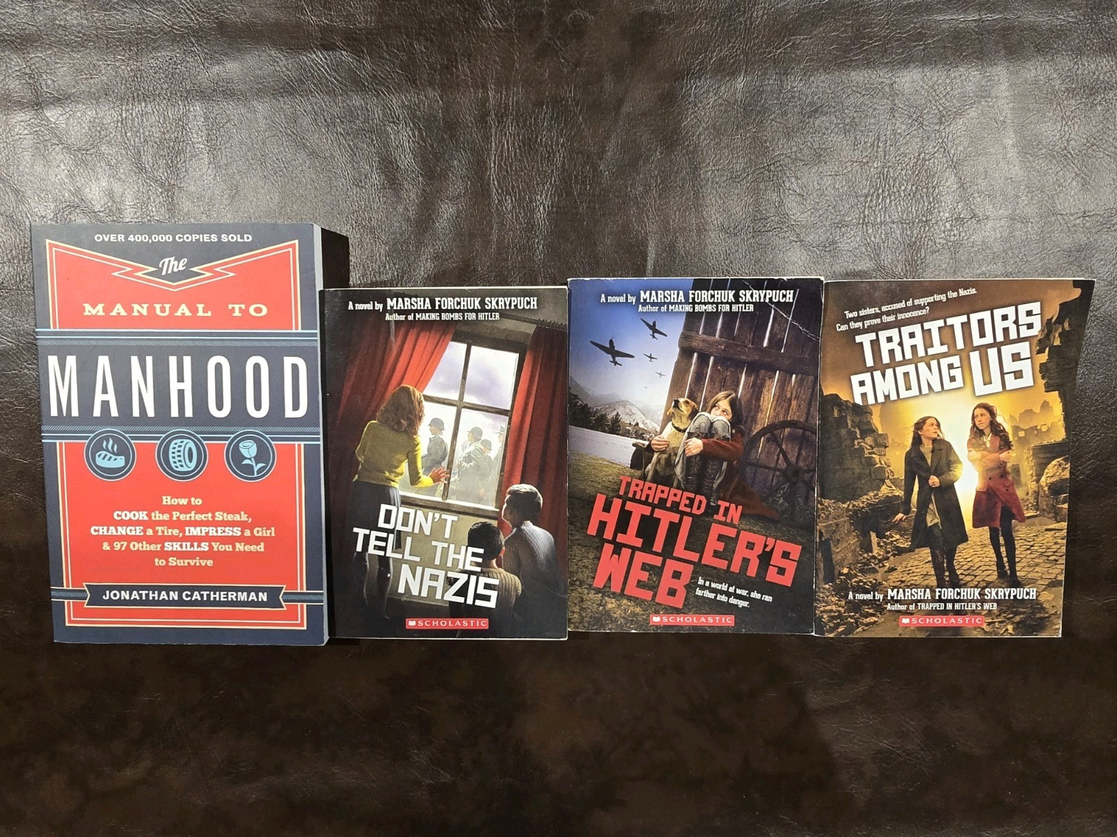 LOT OF 3 Scholastic Press Young Adult Fiction Novels Skrypuch- Traitors Among Us