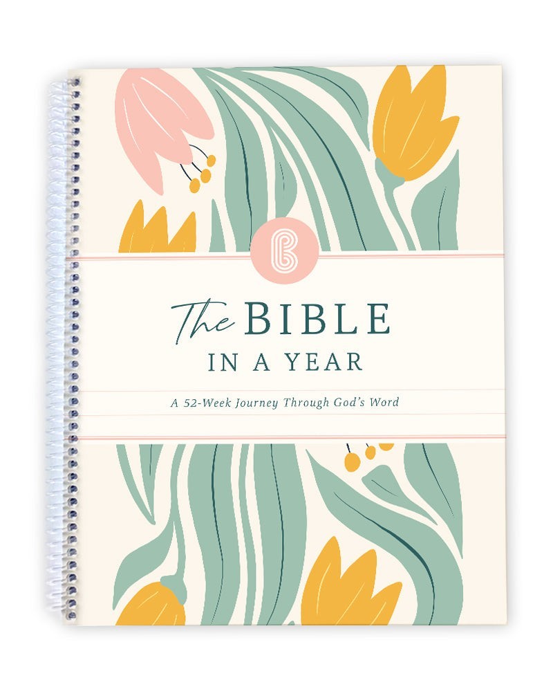 The Bible in A Year: 52-Week Spiral Bible Study Guide for Women 8.5 x 11 inch