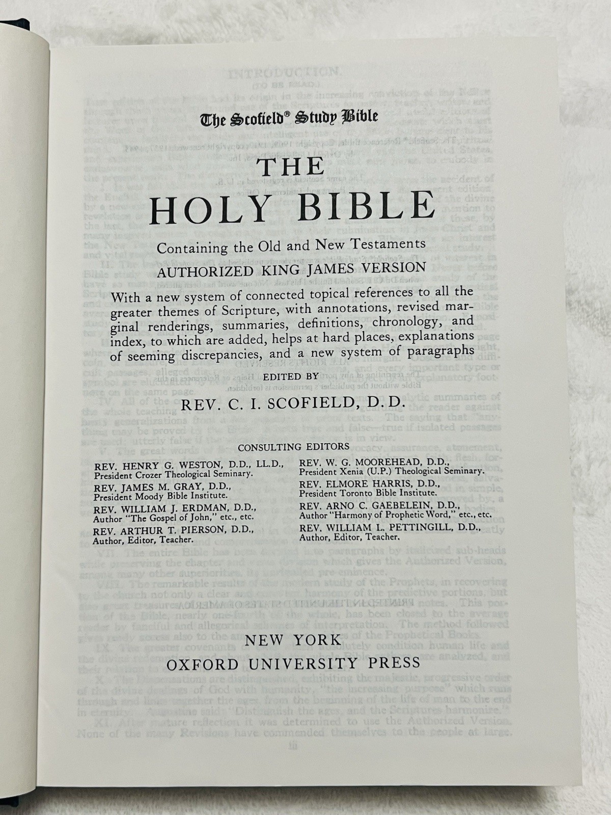 Holy Bible Scofield Study System Red Letter Large Type Edition Oxford Press 1945