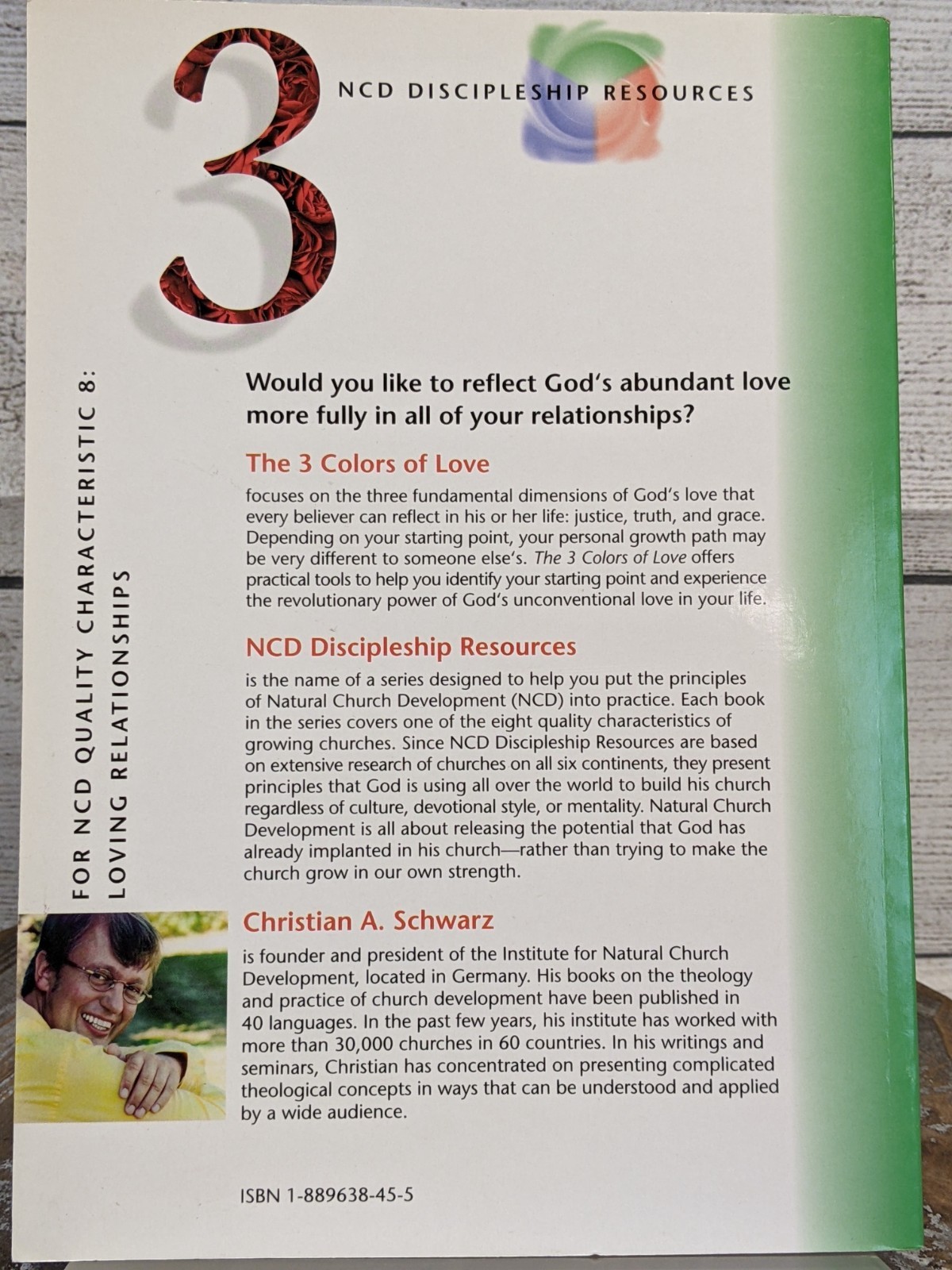 Christian Schwarz NCD Lot of 3 Paperback Books The 3 Colors & Color Your World