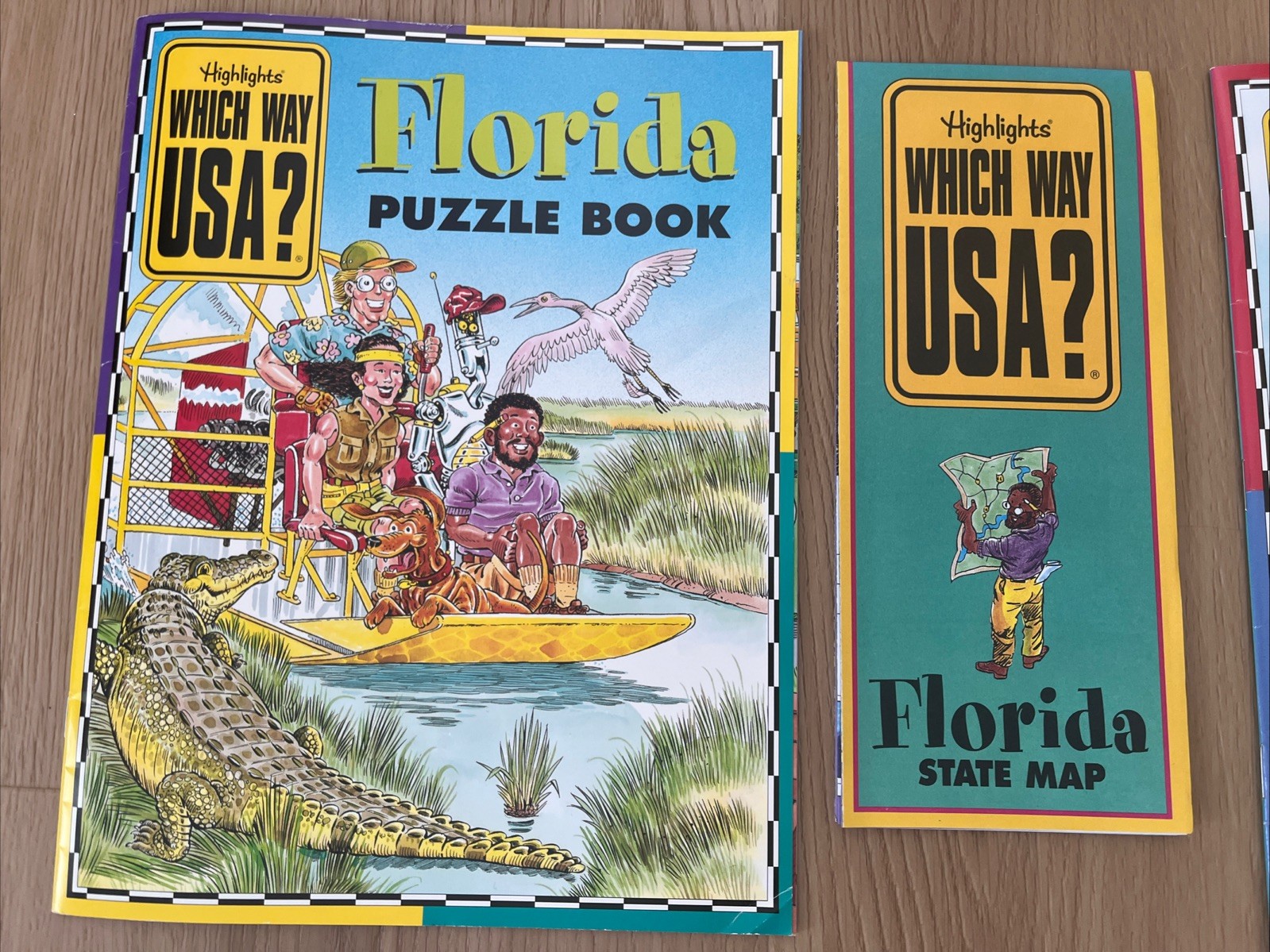 Highlights Which Way USA Puzzle Activity Books And Maps Lot of 12 NY, CA, TX, FL