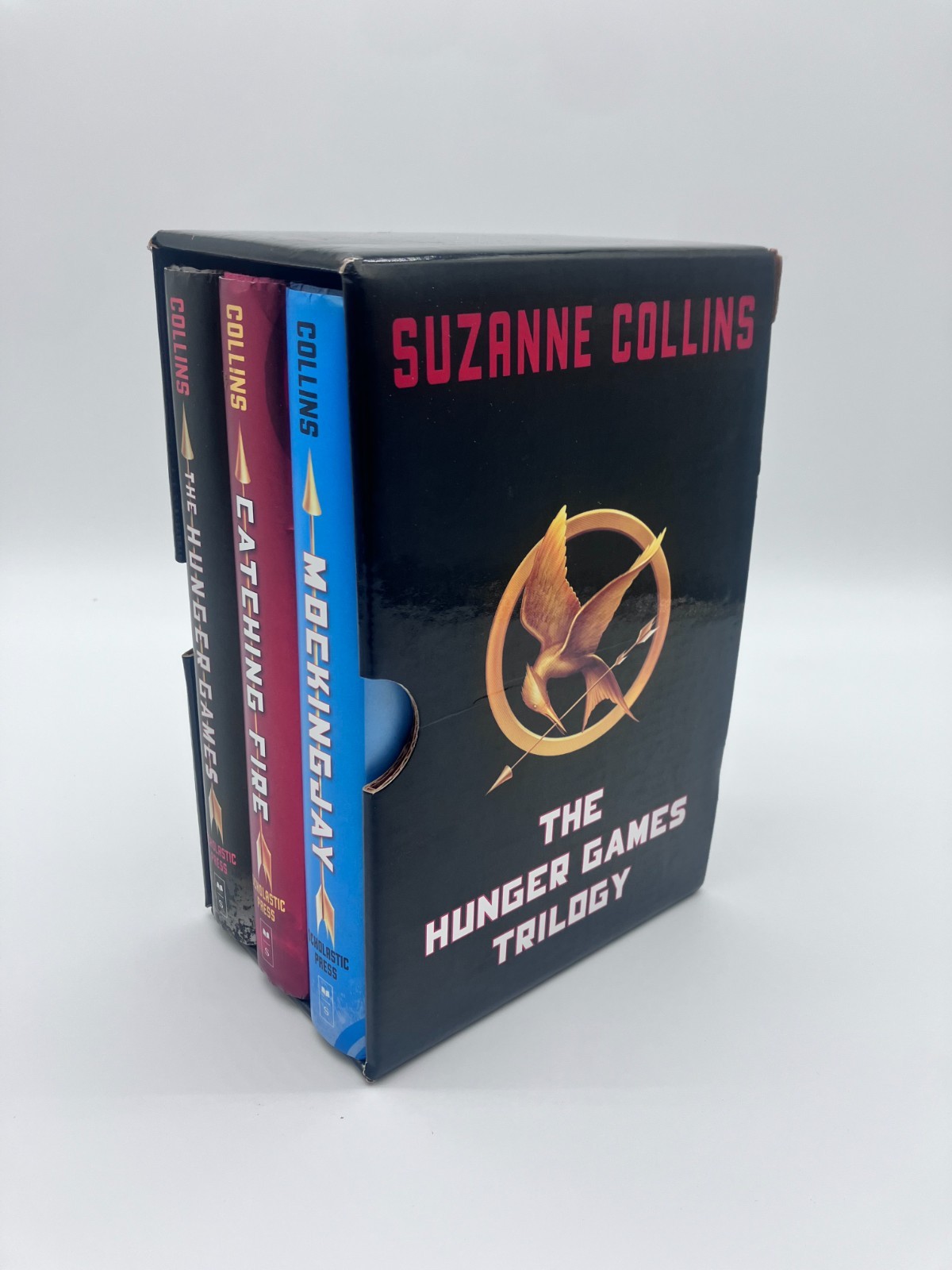 THE HUNGER GAMES Trilogy Hardcover Box Set Suzanne Collins Scholastic 1st Ed
