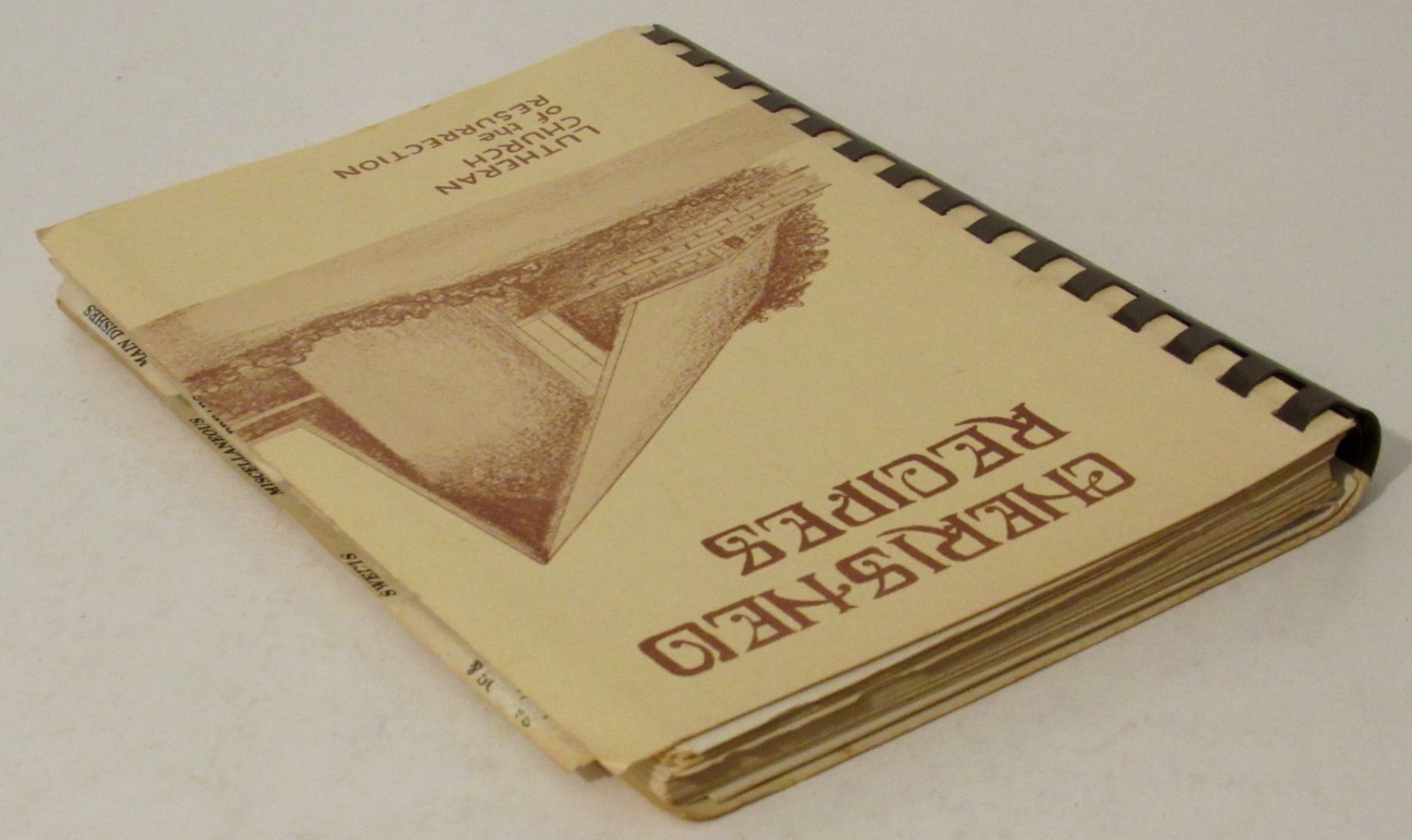 1981 Spiral Cookbook CHERISHED RECIPES Lutheran Church of Resurrection Kansas