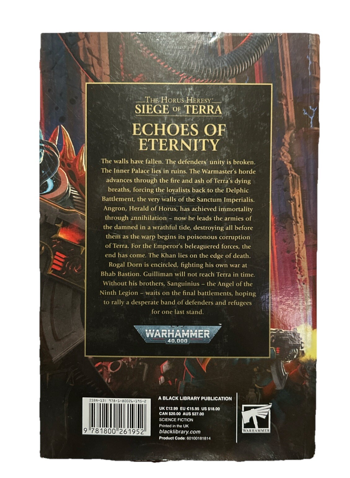 Echoes of Eternity by Aaron Dembski-Bowden (2022, Trade Paperback) Very Good FS