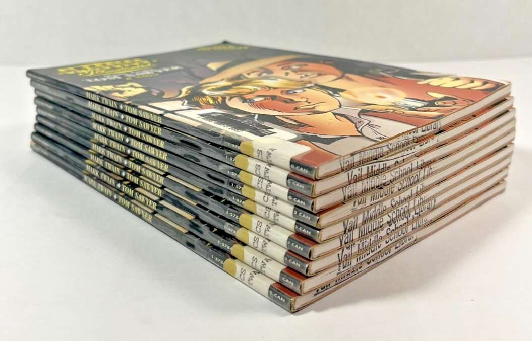 Classics Illustrated Mark Twain’s Tom Sawyer & Notes lot of 9 1996 1578400015