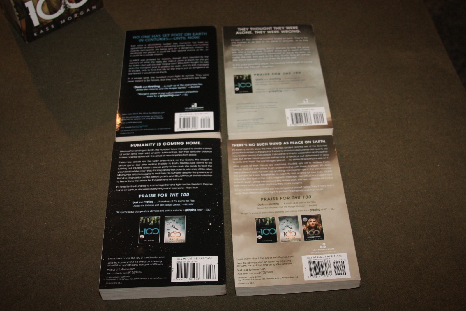 Lot of 4 Kass Morgan TPBs w/ Box – The 100, Day 21, Homecoming, Rebellion