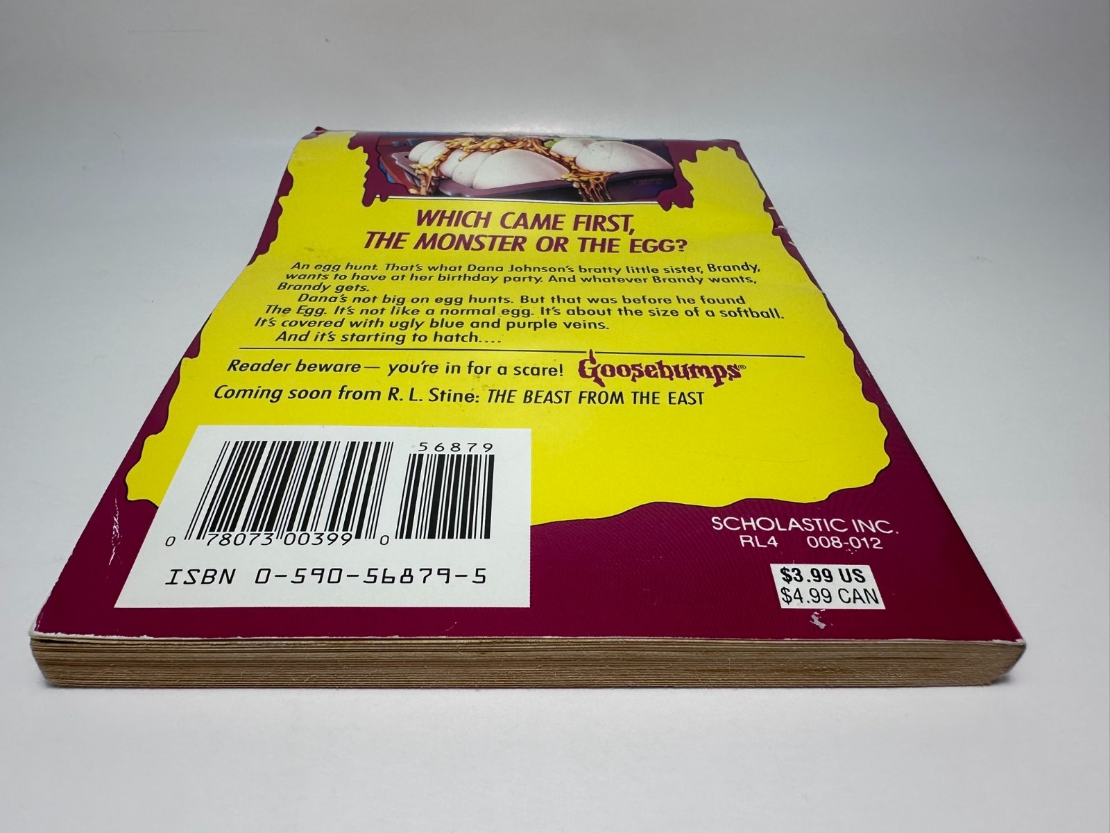 1st Print #42 Egg Monsters From Mars Goosebumps Original R.L. Stine BARGAIN BIN