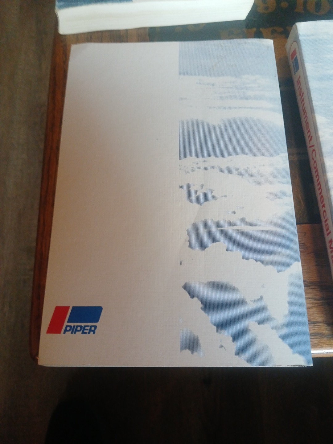 1979 Piper Commercial Pilot & Flight Briefers Manual & Workbook Lot Aviation (R)