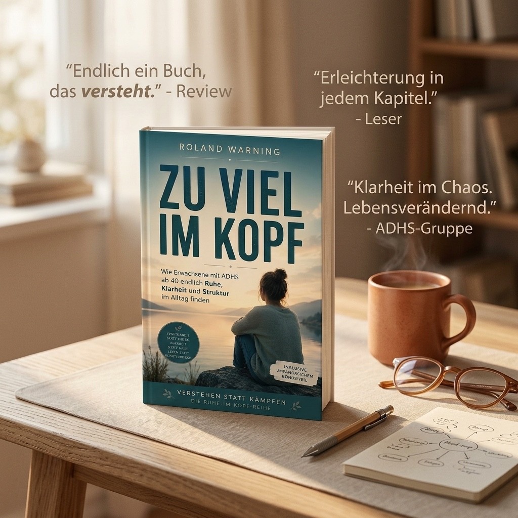 ADHS ab 40 verstehen – Zu viel im Kopf | 227 Seiten + Bonus Selbsthilfe