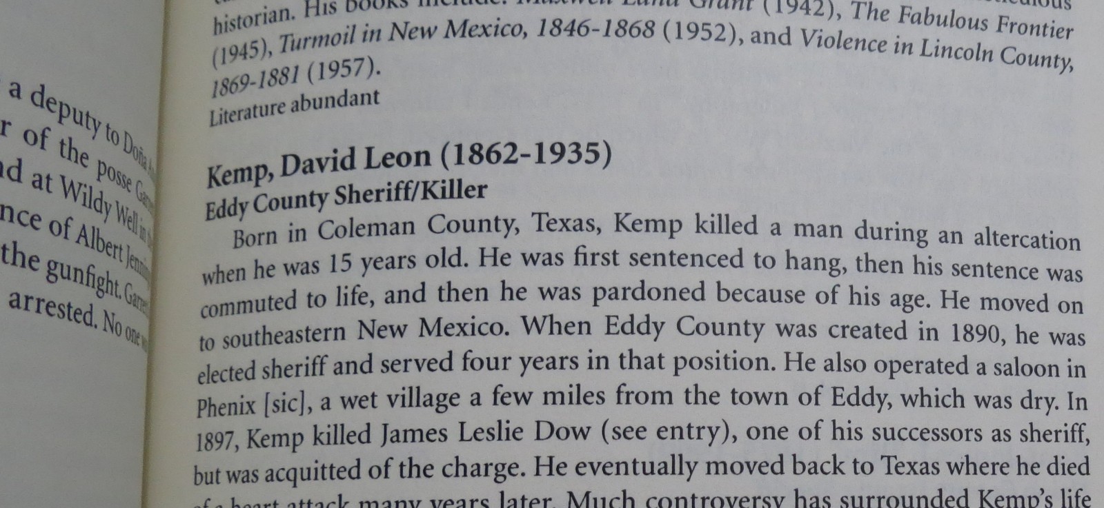 NEW MEXICO A Biographical Dictionary 1540-1980 Don Bullis ARMY Gallup LINCOLN