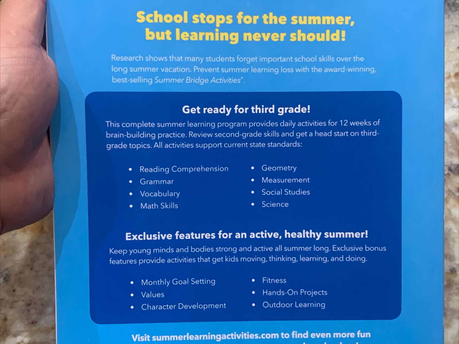 Summer Bridge Activities – Grades 2 – 3, Workbook for Summer Learning Loss, Ma..