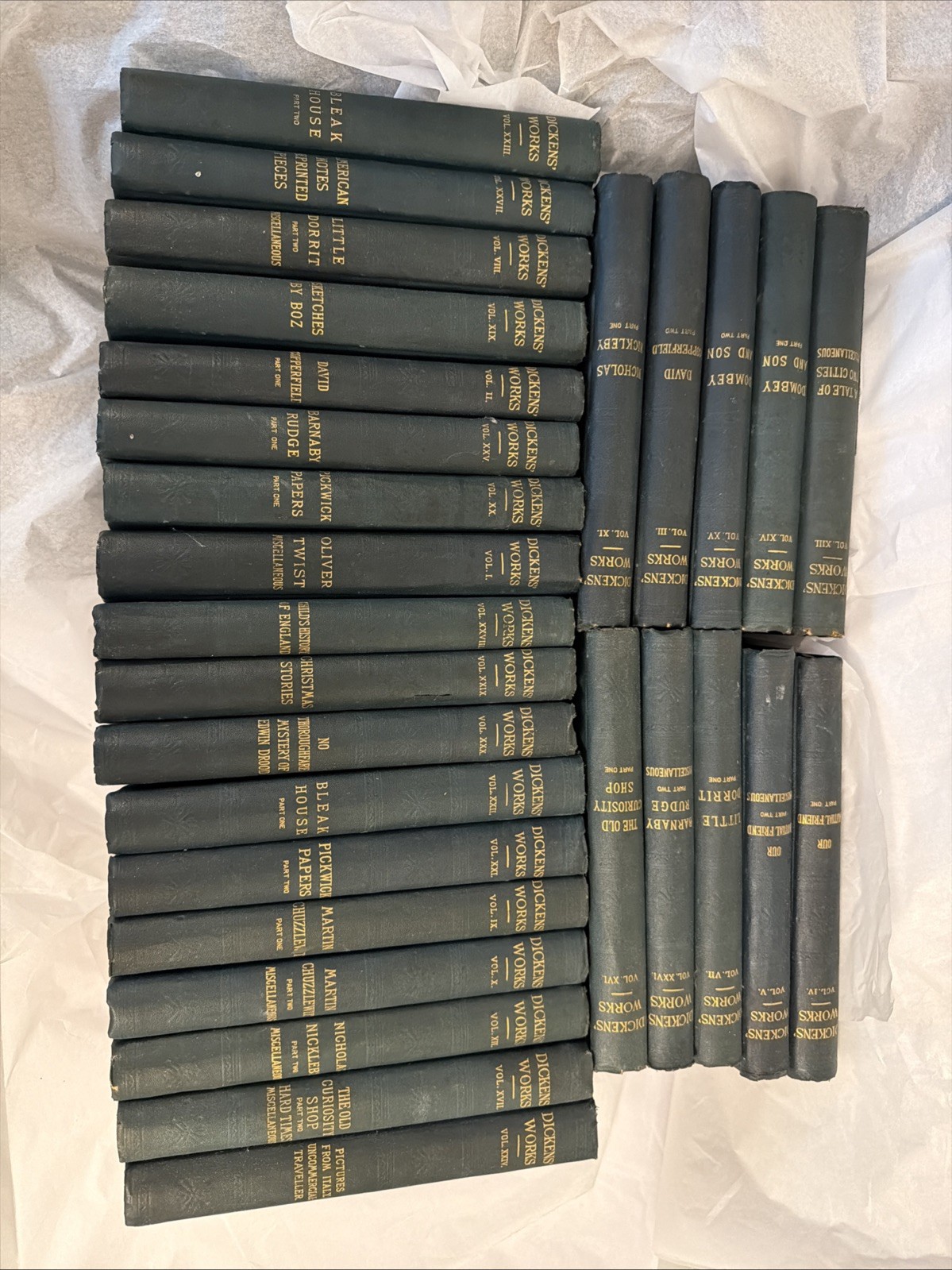 Antique 1890’s The Works Of Charles Dickens Peter Fenelon Collier Lot Of 28/30