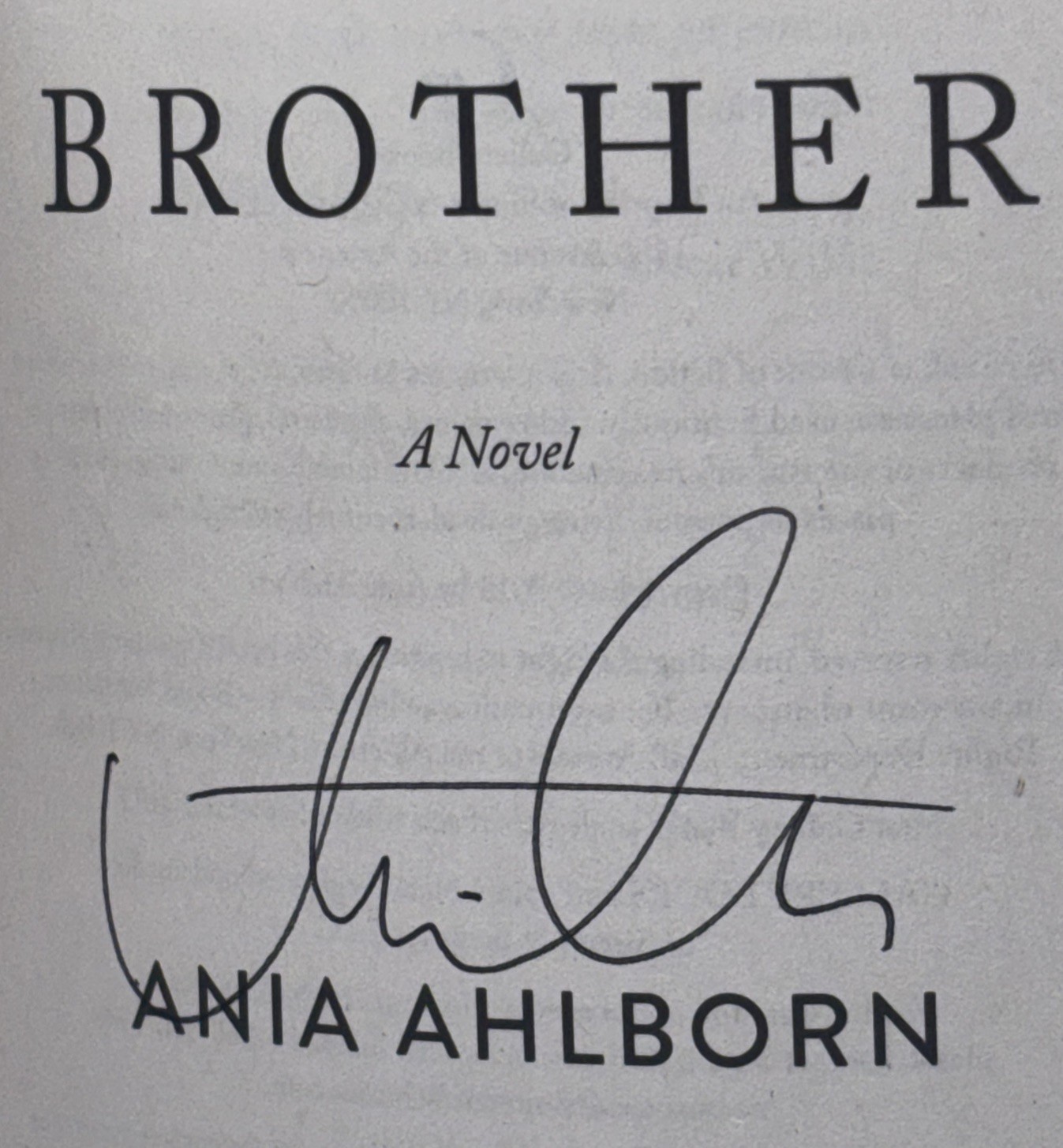 ANIA AHLBORN BROTHER SIGNED AUTOGRAPHED PAPERBACK BOOK HORROR #3