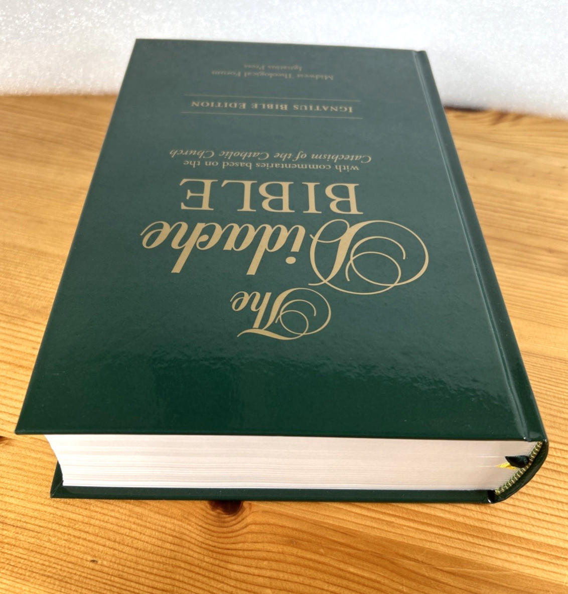 Didache Bible Green HC Ignatius Bible Edition Catechism Catholic Church Like New