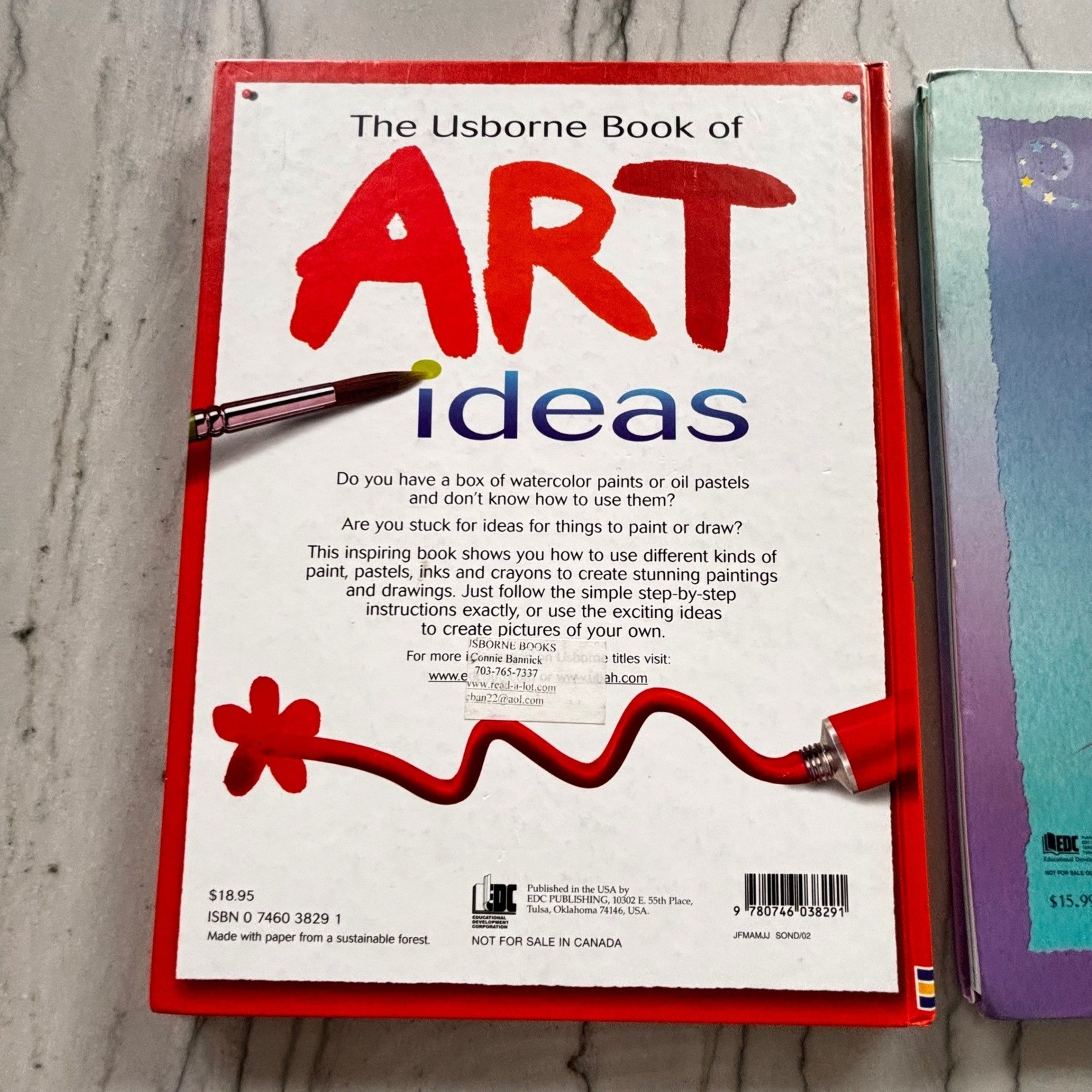Usborne Book of Art Ideas and 100 Science Experiments Kids Activity Book Set