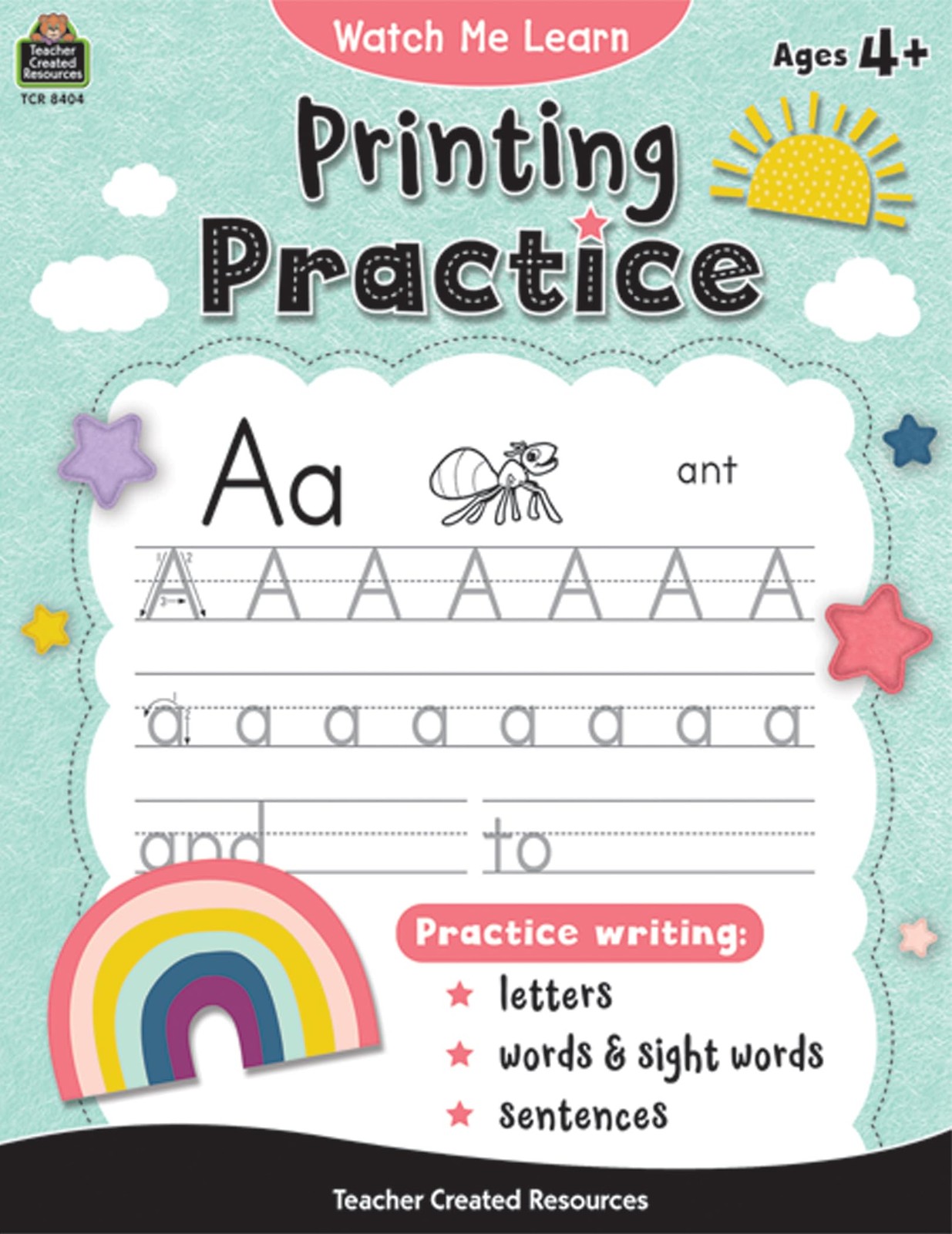 Watch Me Learn: Printing Practice Ages 4+: Ages 4+