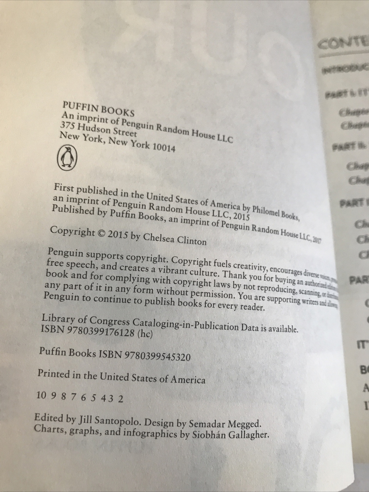 SIGNED CHELSEA CLINTON “IT’S YOUR WORLD” TRADE PAPERBACK BOOK