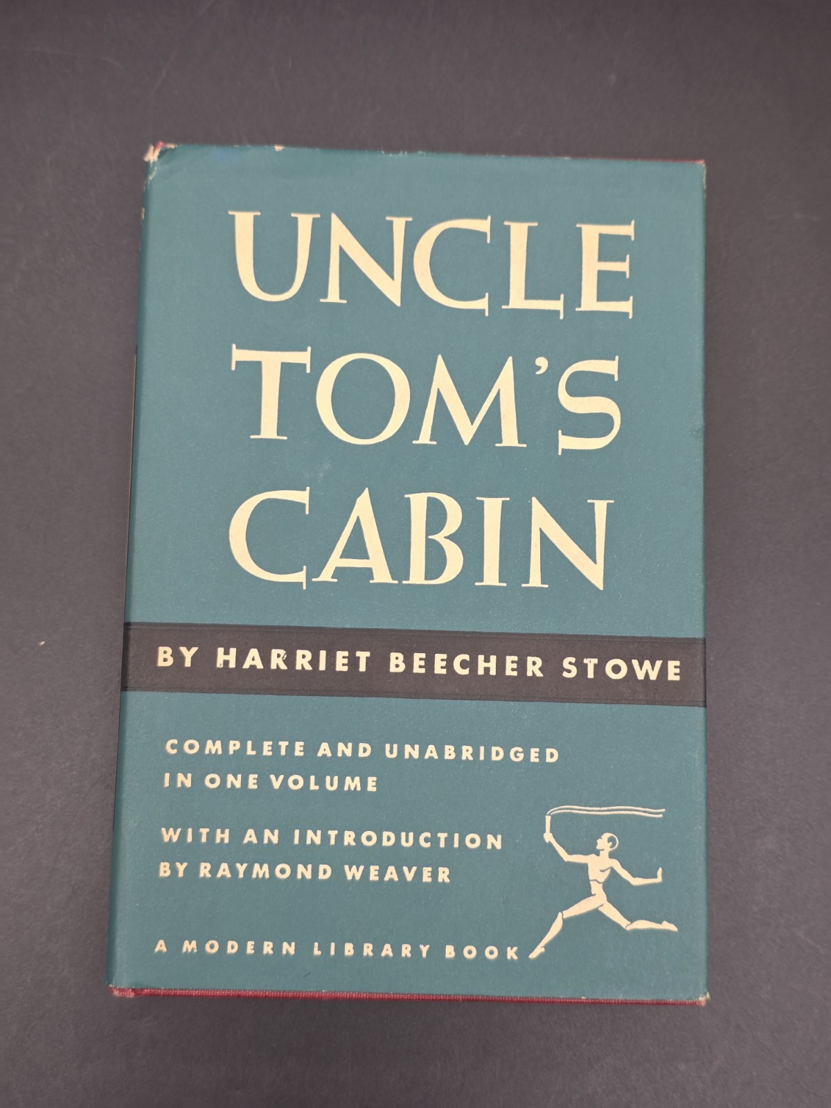 Uncle Tom’s Cabin Modern Library Book Harriet Beecher Stowe 1938 HC VG