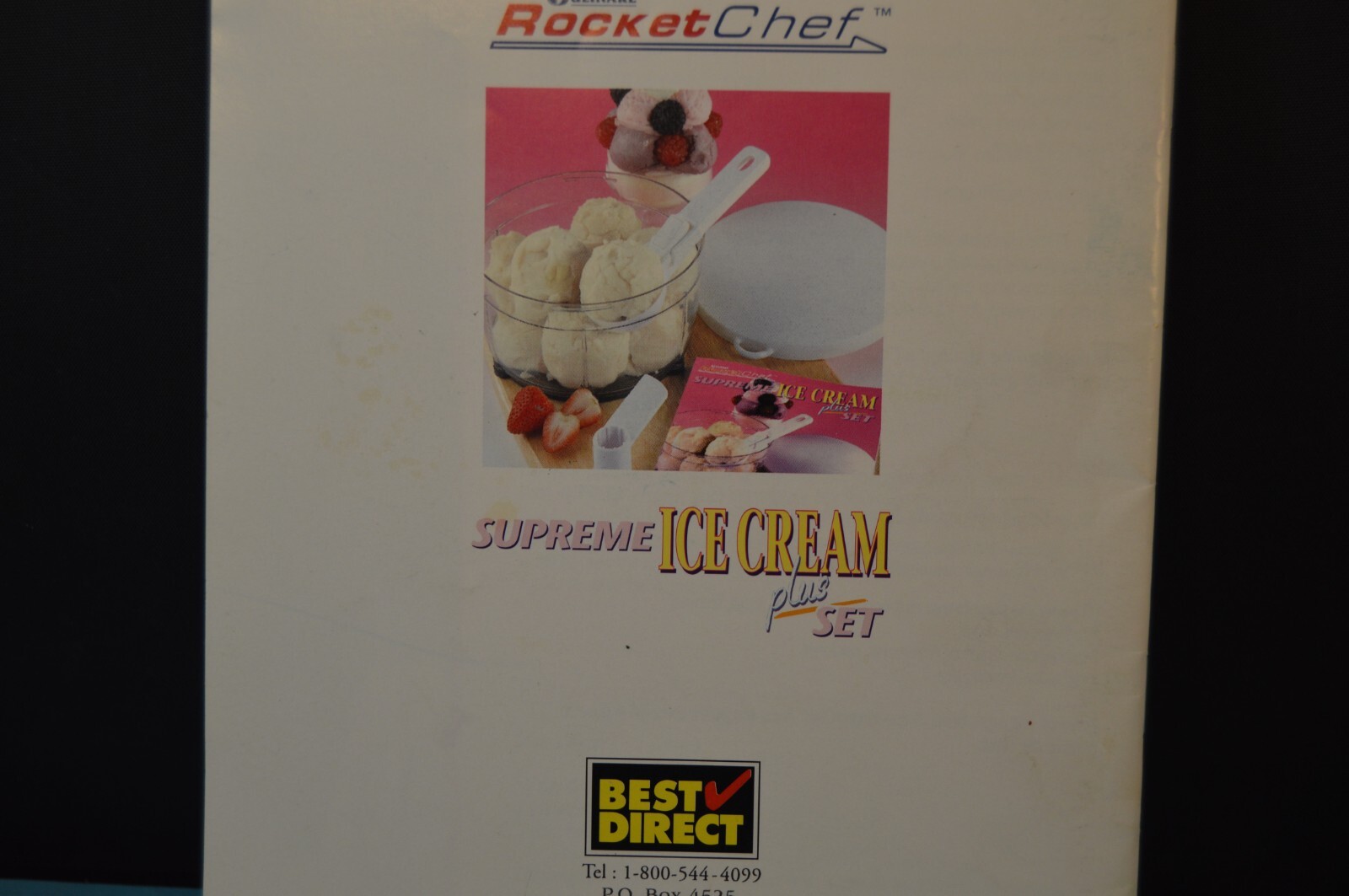 Culinare ROCKET CHEF Supreme Ice Cream “RECIPE & INSTRUCTION BOOKLET” 31 Pages