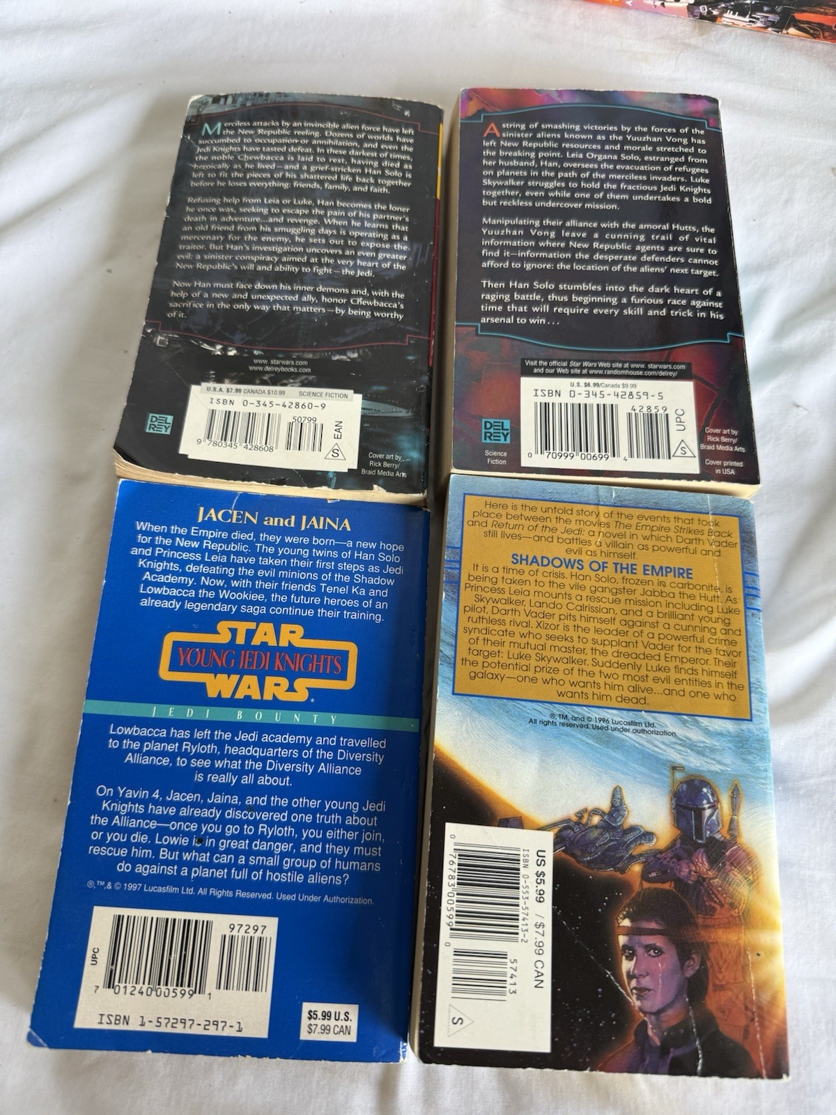 Lot of 21 Star Wars PB Books Various Authors & Series X-Wing Jedi Academy Order