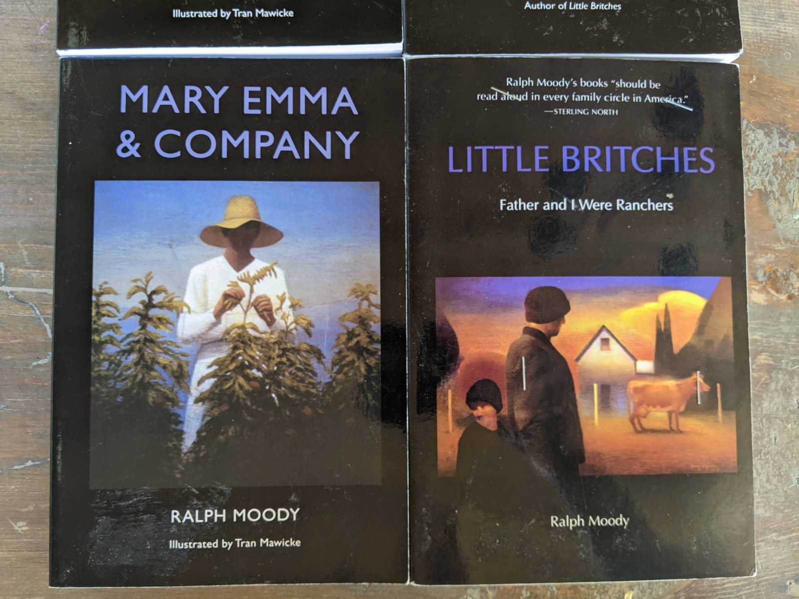 Ralph Moody Lot of 4 PB Books Little Britches The Home Ranch Man of the 1 2 3 4