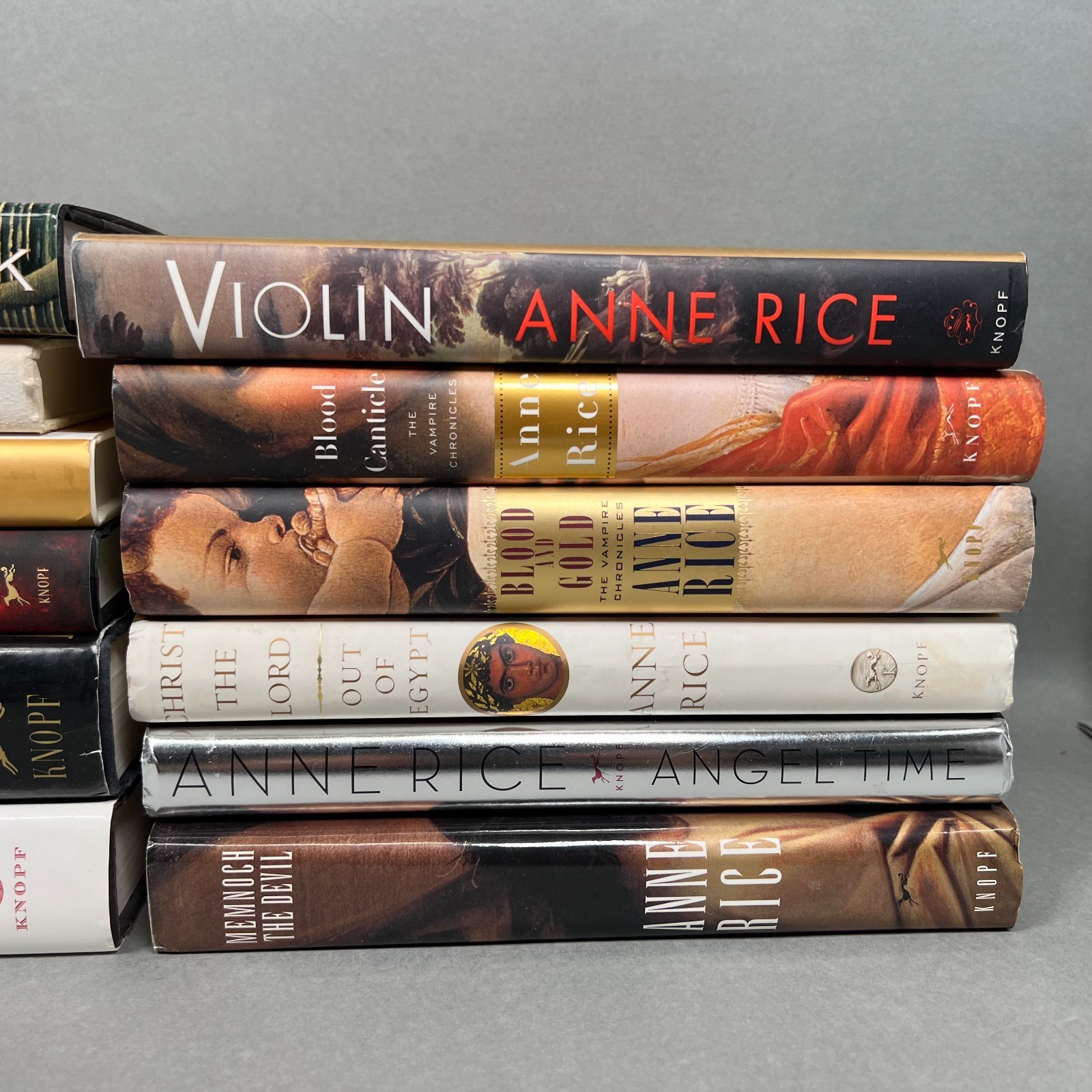 Anne Rice HCDJ Lot 12 Books Vampire Chronicles Christ Angel Spiritual Violin VGC