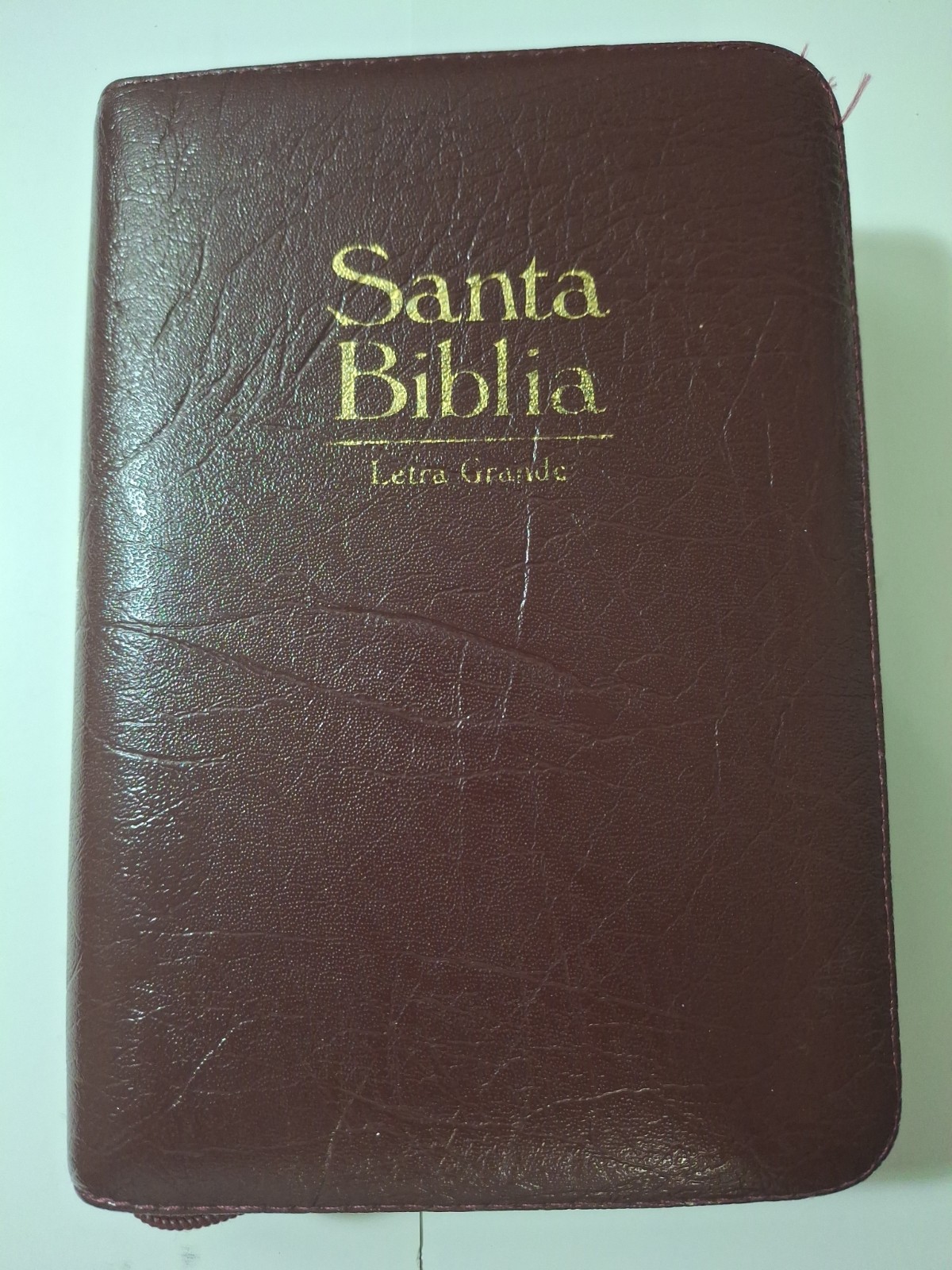 Santa Biblia Bilingual Bible RVR 1960/KJV Burgundy Imitation Leather (Spanish)