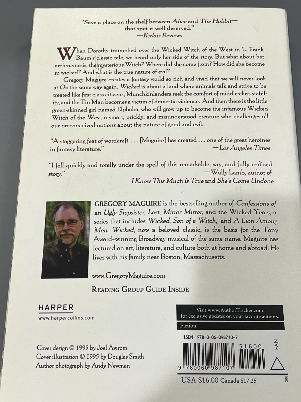 Gregory Maguire Sketched and Signed Wicked