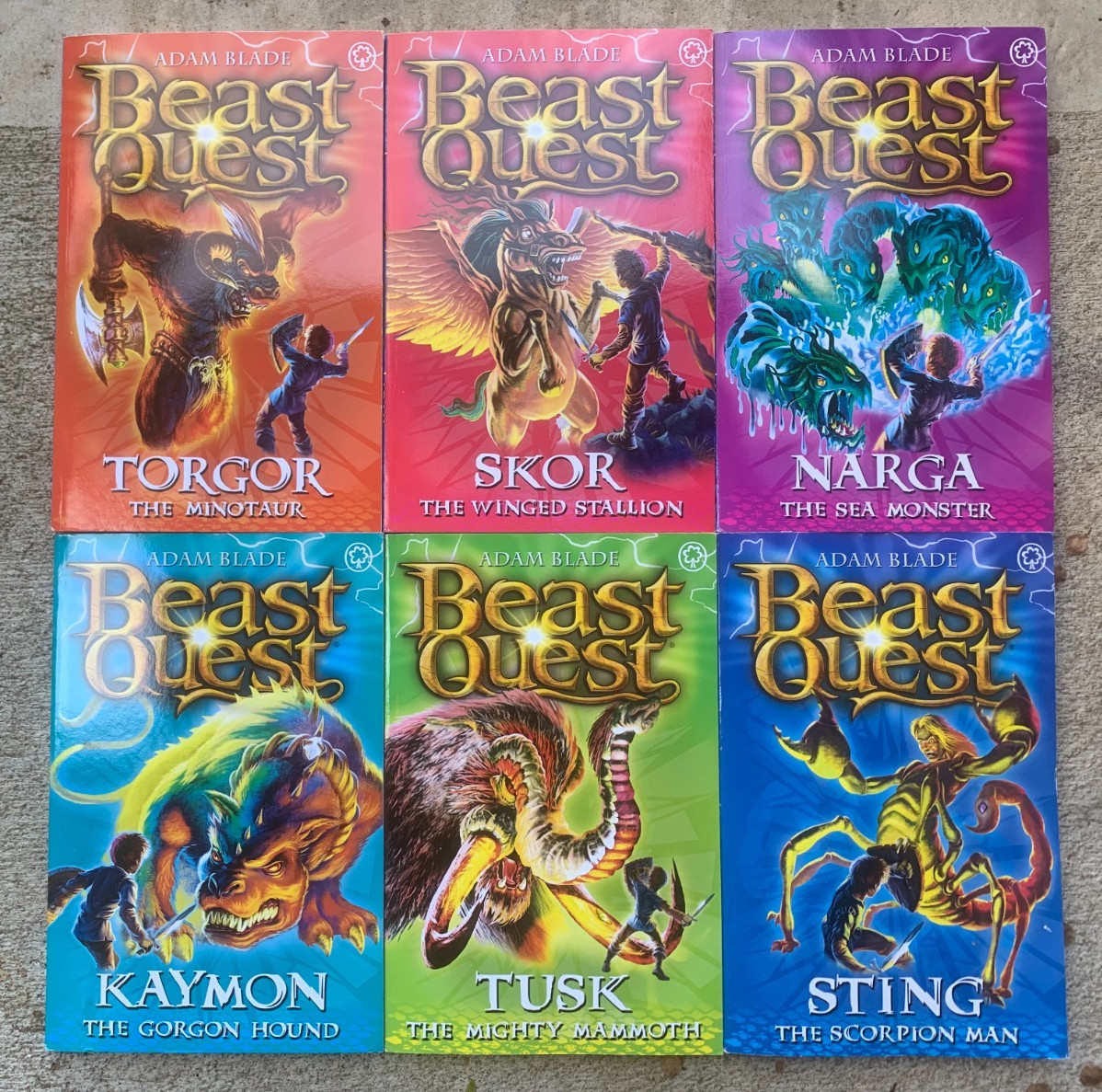 Lot of 5 BEAST QUEST Complete Sets 2 3 8 9 10 by Adam Blade Series 30-PB lot