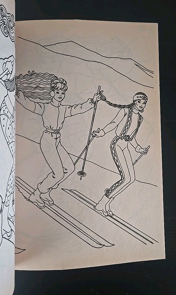 Vintage 1990 Mattel BARBIE Coloring Book A TRIP TO SANTA FE Golden # 1218-5 NOS
