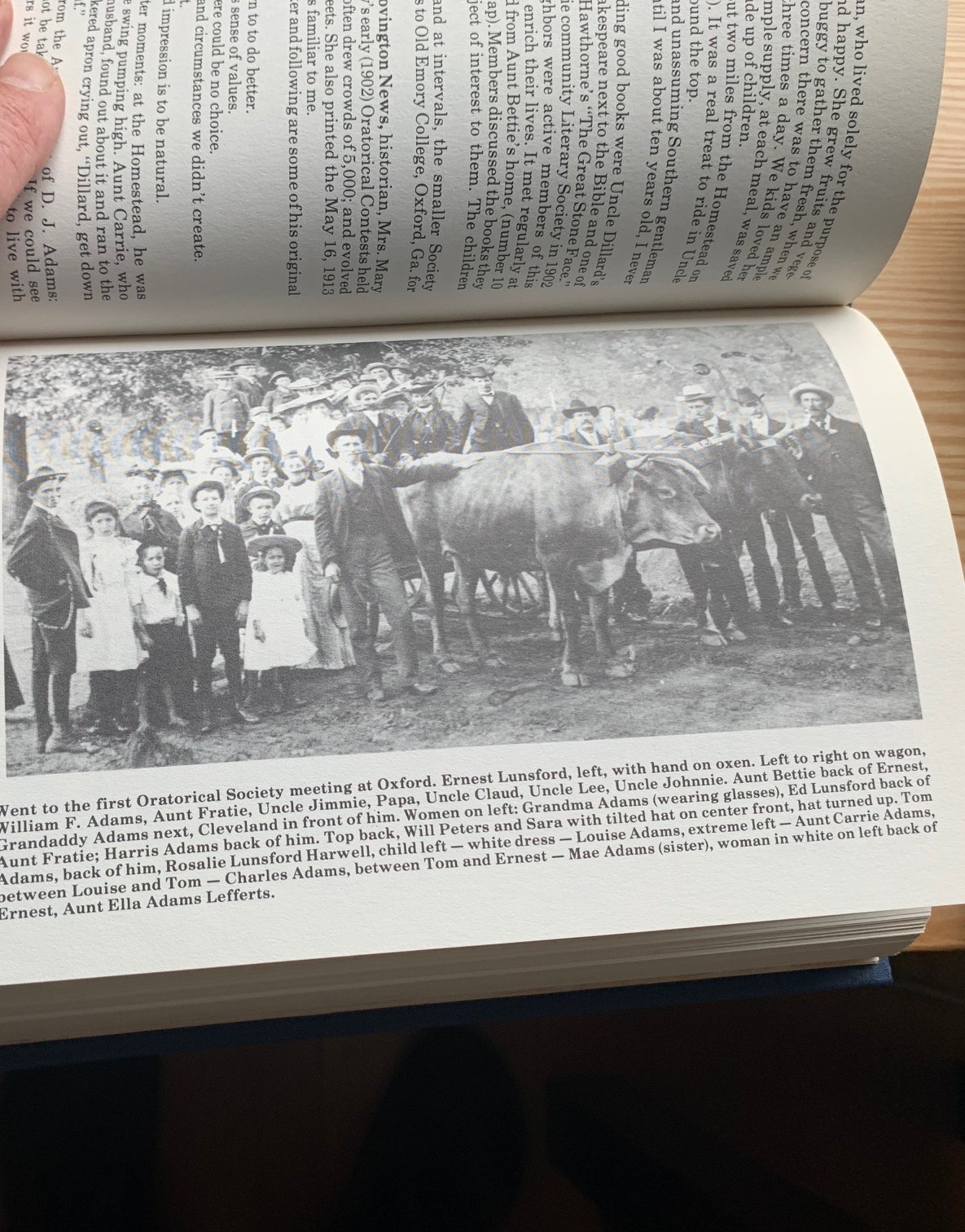 Book, Family History and Genealogy. James Adams line, 1795-1982.
