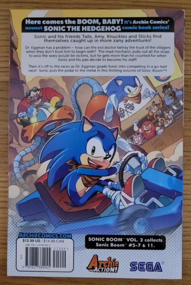 Sonic Boom Vol. 2: Boom Shaka-laka Sonic Scribes Brand New ISBN 9781627389945