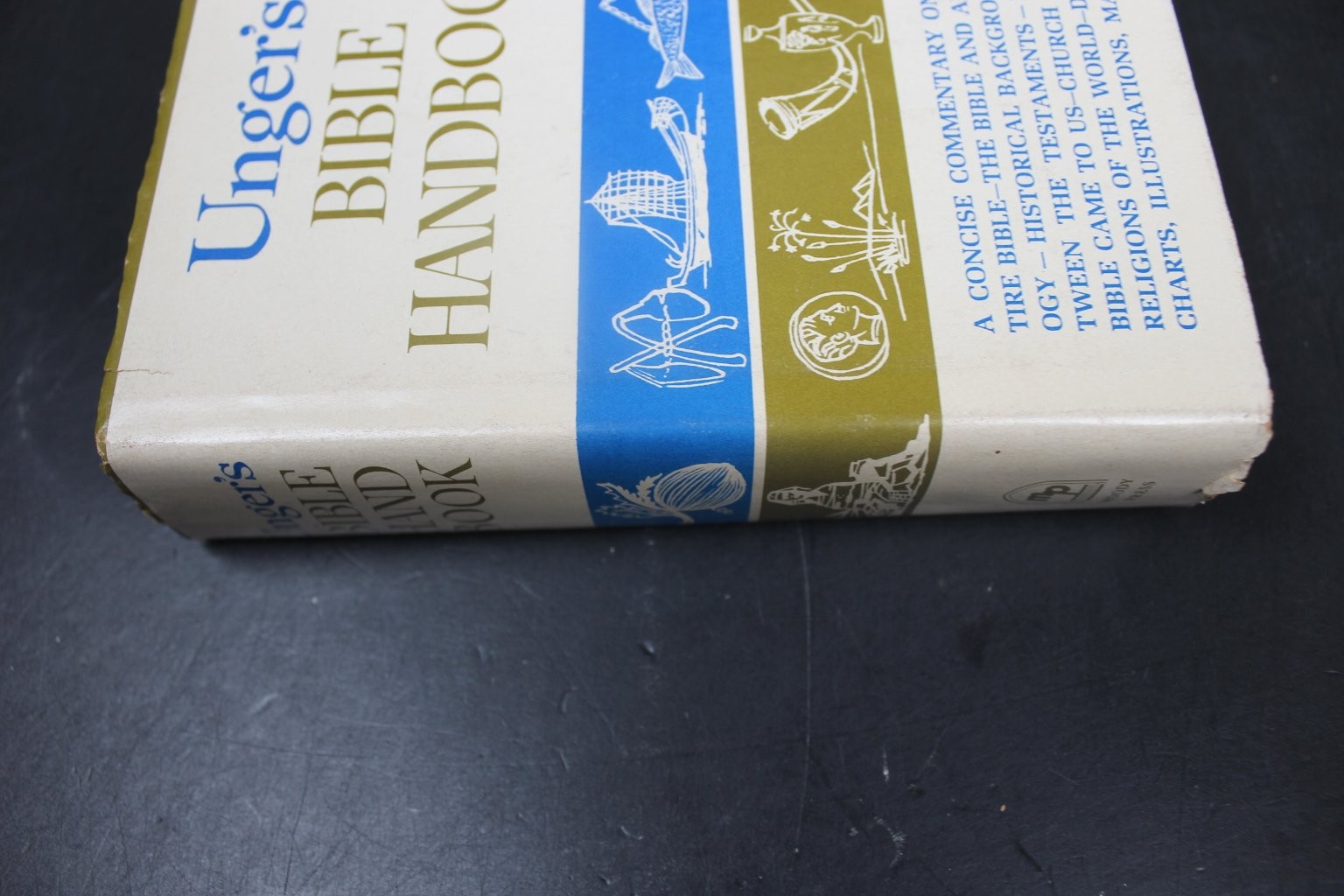 Unger’s Bible Handbook Merrill F. Unger 1966 First Edition Moody Press HCDJ