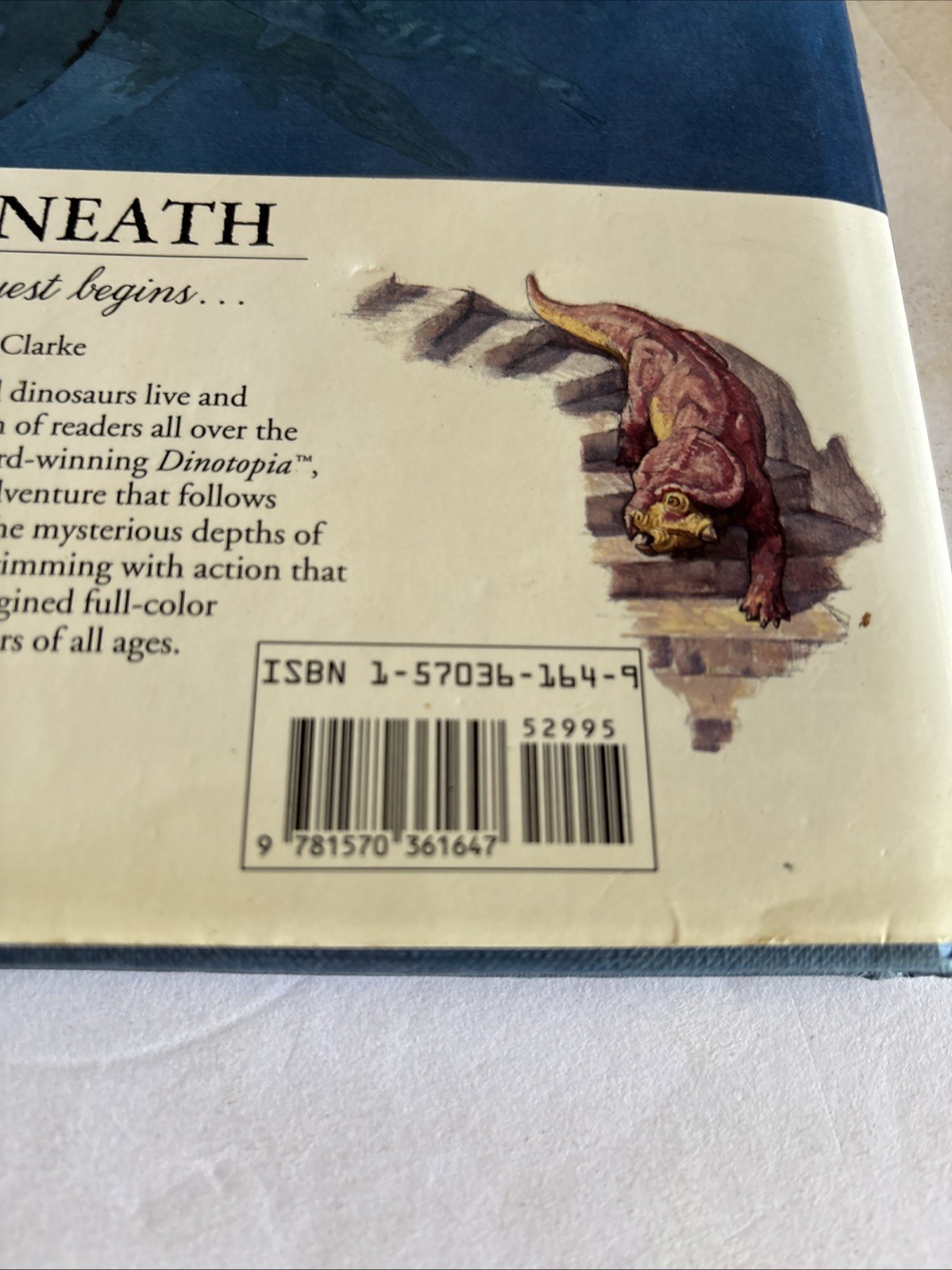DINOTOPIA by James Gurney The World Beneath 1st Edition/ 1st Printing, HCDJ 1995